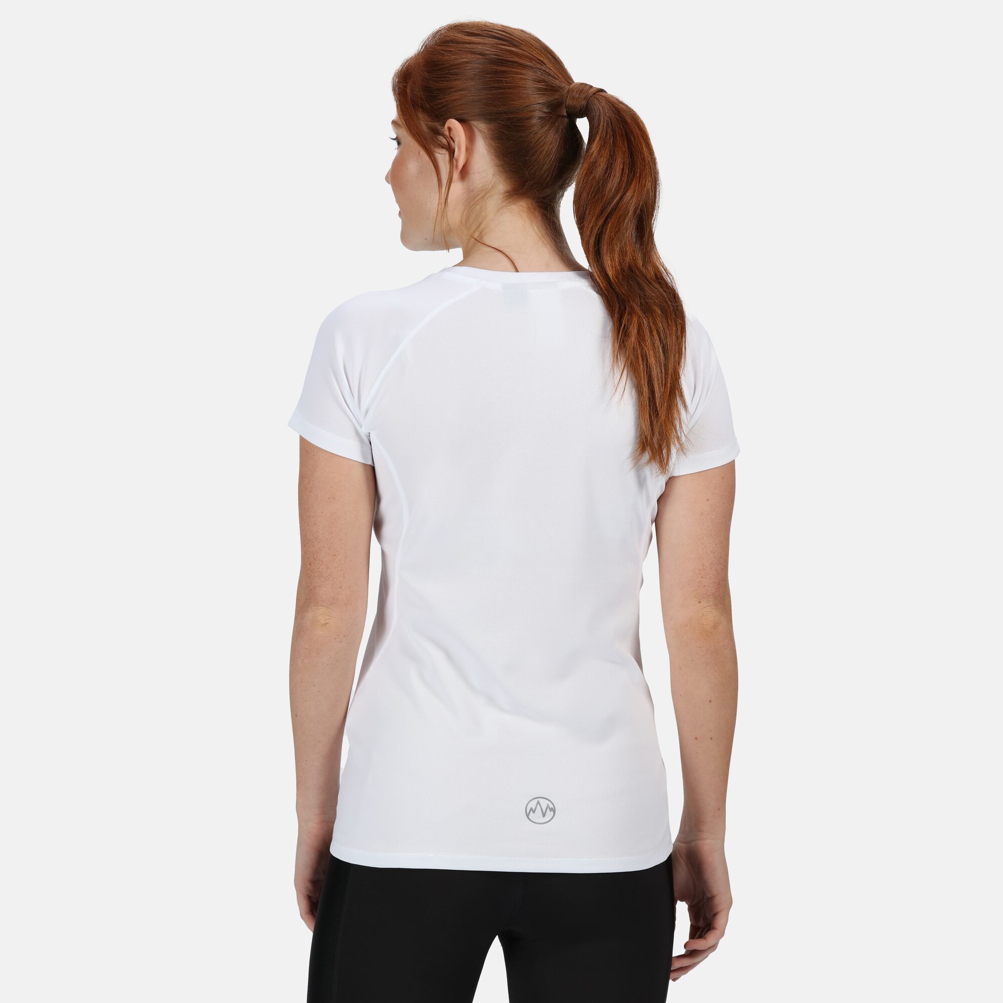 100% polyester. Womens short sleeve t-shirt. Lightweight Isovent pique fabric with natural stretch helps to keep you cool and dry by efficiently wicking sweat to the surface. An  finish keeps you feeling fresher for longer. Made with ergonomic, flat seams and no labels to give â€˜no rubÂ´ active comfort. Streamline panelling gives a high energy look. A compact earphone loop helps to keep you in the zone. Regatta Activewear Womens sizing (chest approx): 8 (32in/81cm), 10 (34in/86cm), 12 (36in/92cm), 14 (38in/97cm), 16 (40in/102cm), 18 (42in/107cm), 20 (44in/112cm), 22 (46in/117cm).