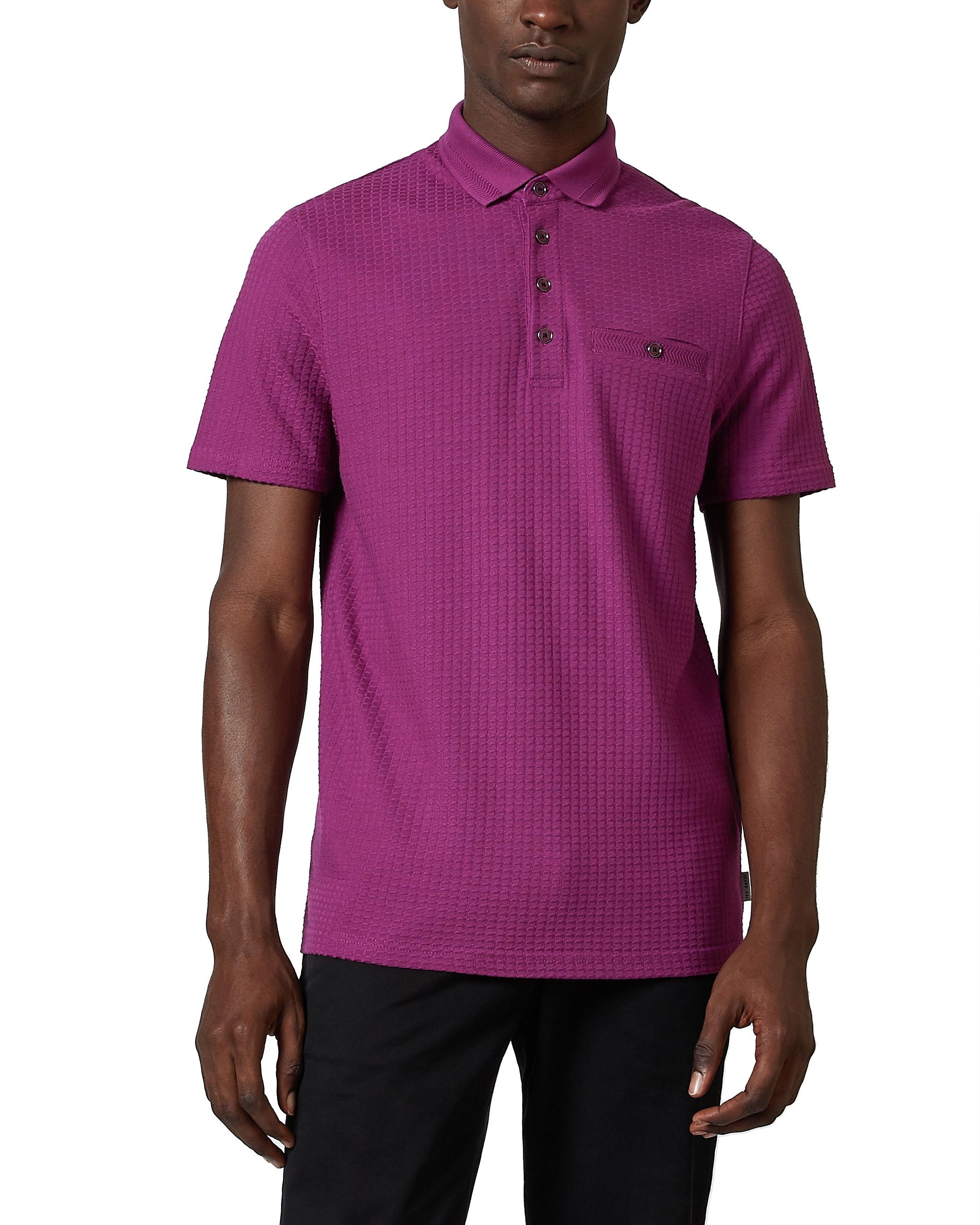 ted baker purple polo shirt