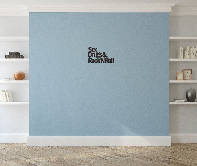 This quote-themed wall decoration is the perfect solution for decorating the walls of your home. It adds a touch of originality and colour to empty spaces, giving personality and character to the room. Thanks to its design, it is ideal for the living and sleeping areas of the house. Color: Black | Product Dimensions: W50xD0,15xH38 cm | Material: Cold rolled flat steel | Product Weight: 0,90 Kg | Packaging Weight: 1,30 Kg | Number of Boxes: 1 | Packaging Dimensions: W53,5xD2,2xH42,5 cm