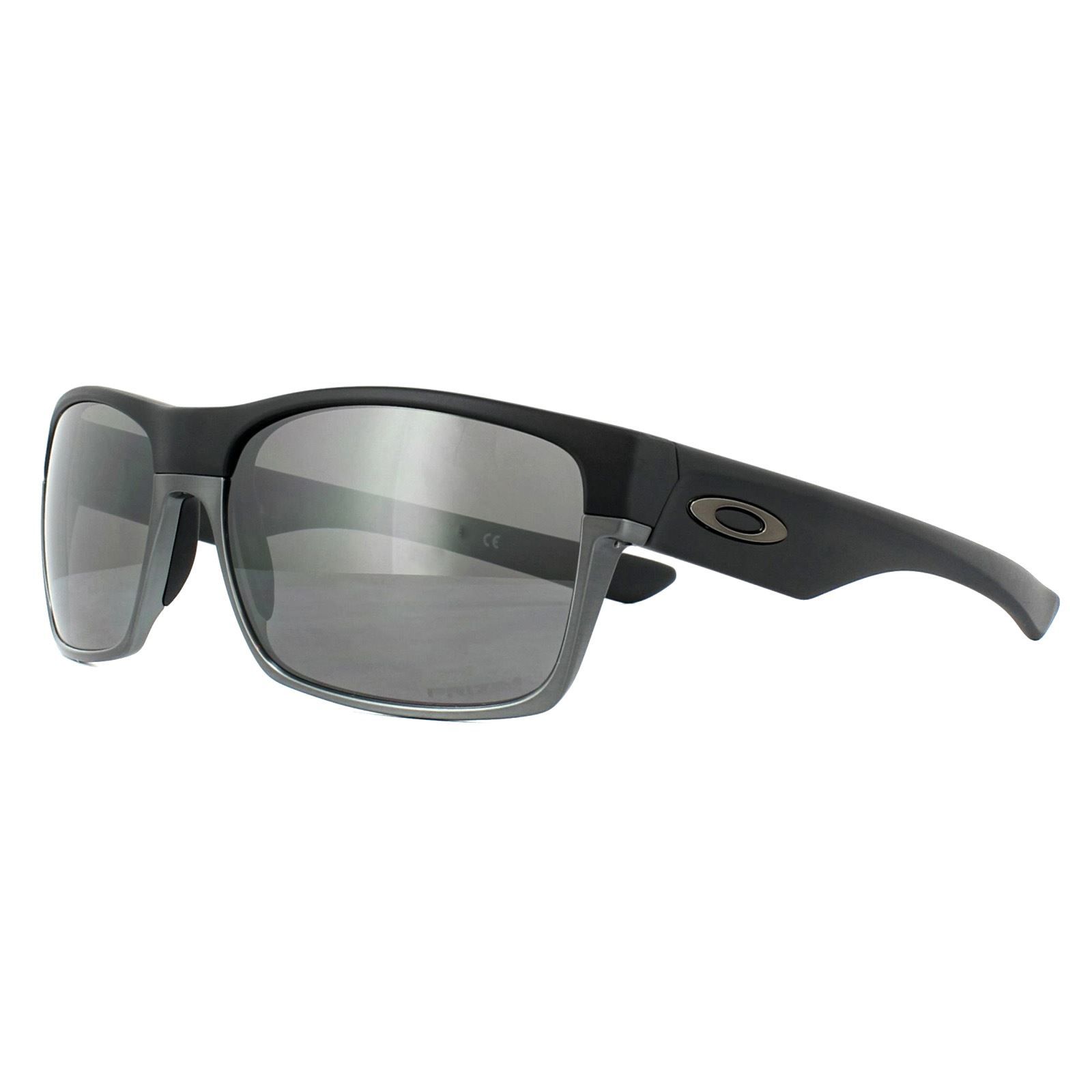 Oakley Sunglasses TwoFace OO9189-38 Matt Black Prizm Daily Polarized literally a two-tone frame with an aluminium lower frame and O Matter upper frame. Classic styling and the usual quality lenses from Oakley combine to give a winning pair of ultra modern sunglasses.