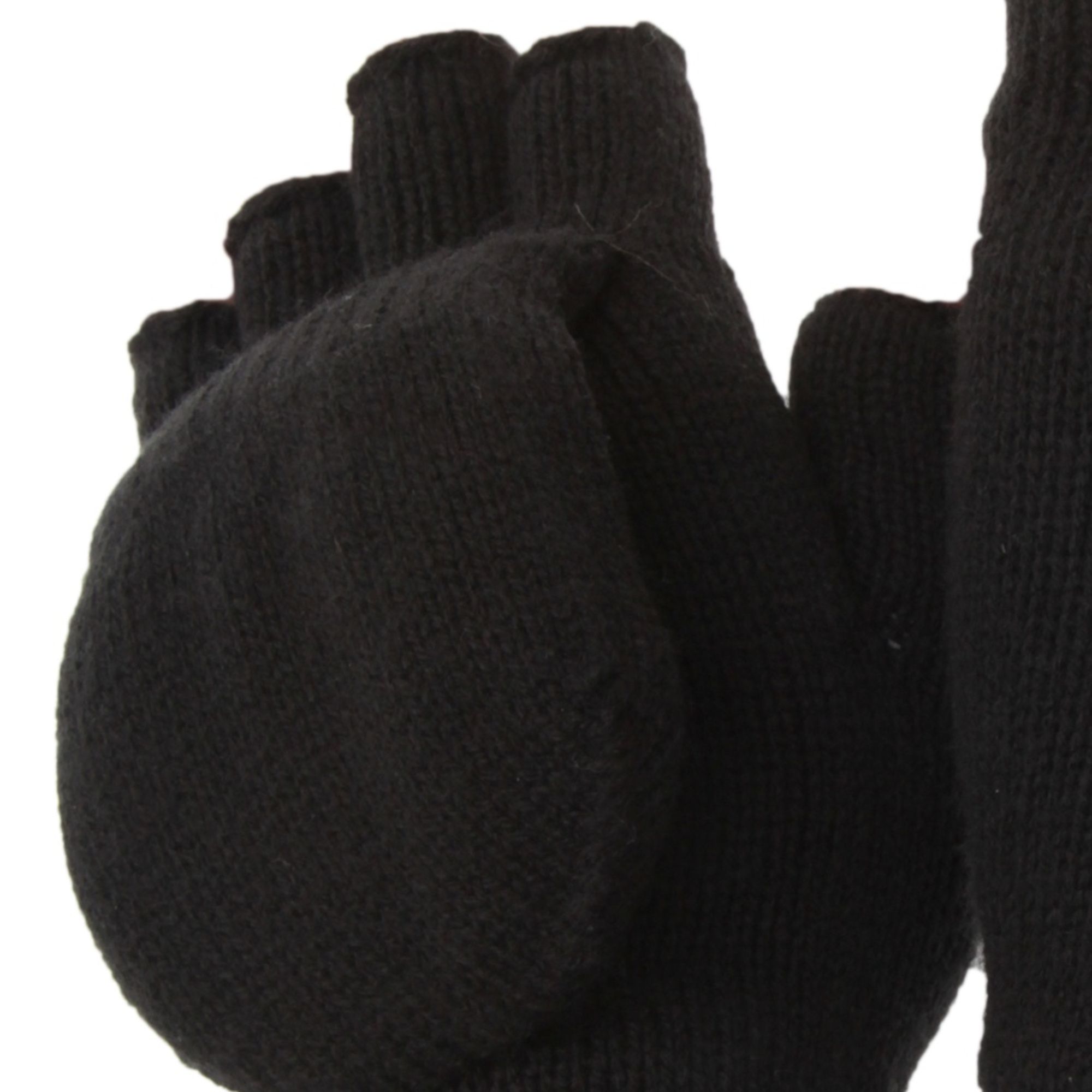 Great quality gloves. Fibre: shell 100% Acrylic. Lining 100% Polyester. Hand wash only. Ideal for wearing in the cold weather. Keeps your hands nice and warm. The gloves are capped so it can be pulled over to cover the fingers.