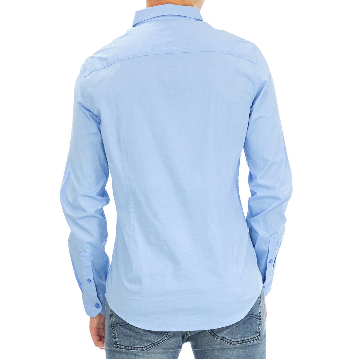 Armani Exchange 8NZC41ZN12Z-1504-S Classic and versatile, this light-blue shirt is an staple clothing piece that every man should keep in their wardrobe.