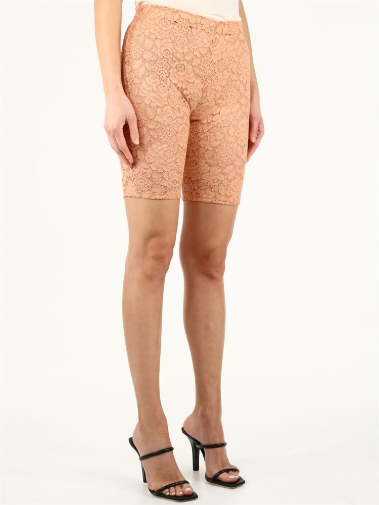 Isla cyclist shorts in lace with zip and hook closure on the back.The model is 170 cm tall and wears size 38IT
