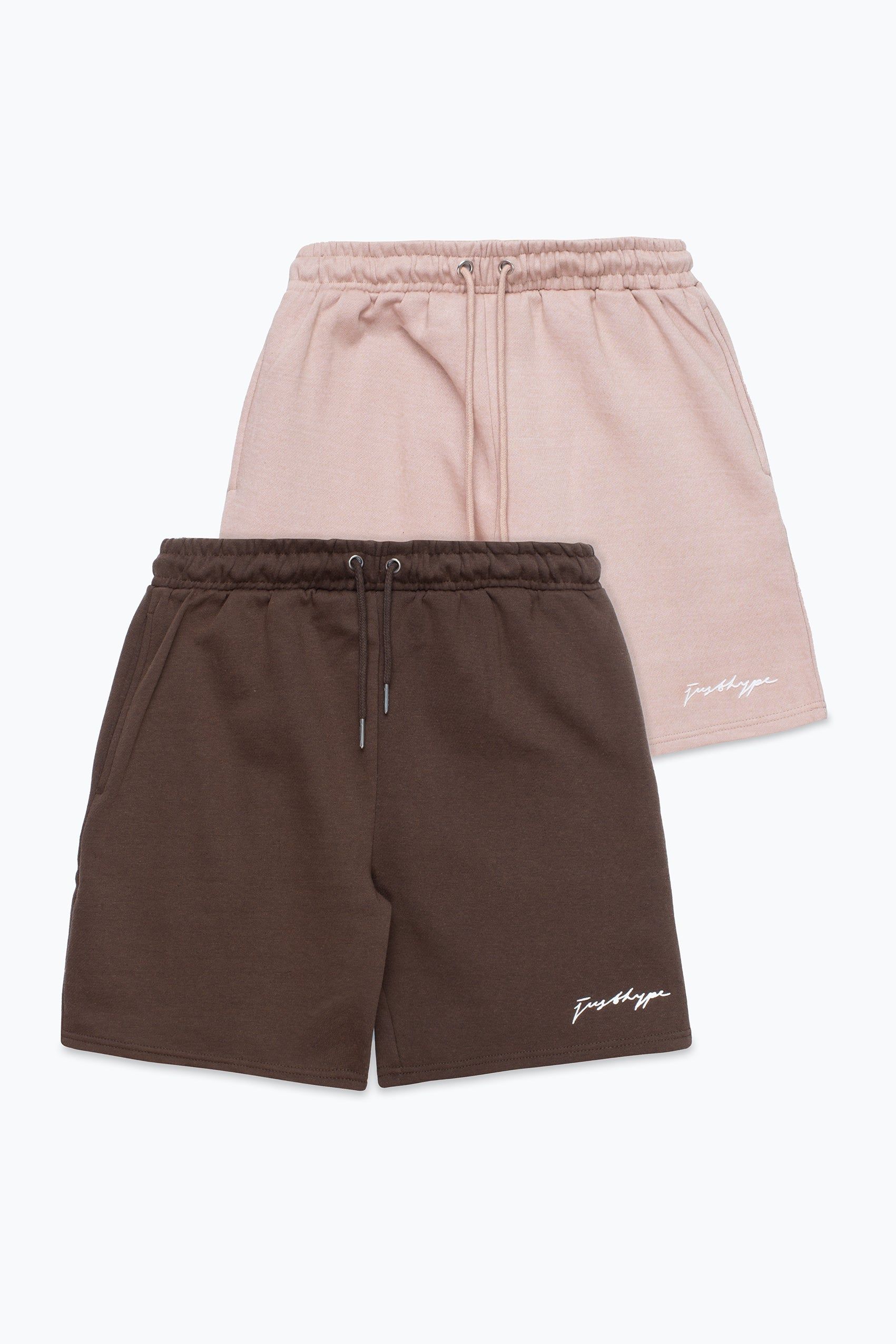 The HYPE. Men's Shorts are designed in a soft touch fabric base for the ultimate comfort. With drawstring pullers and an elasticated waistband finished with branded eyelets. The Model wears a size M. Machine washable.