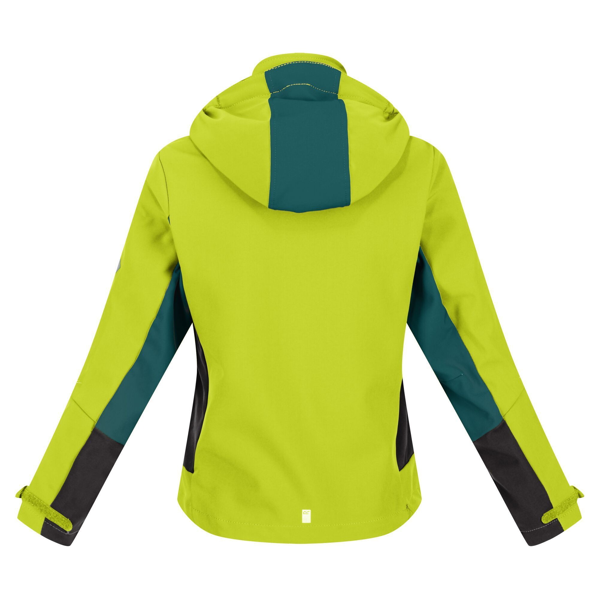 Regatta Childrens/Kids Acidity V Soft Shell Jacket Bright Kiwi/Pacific Green 3-4 Years