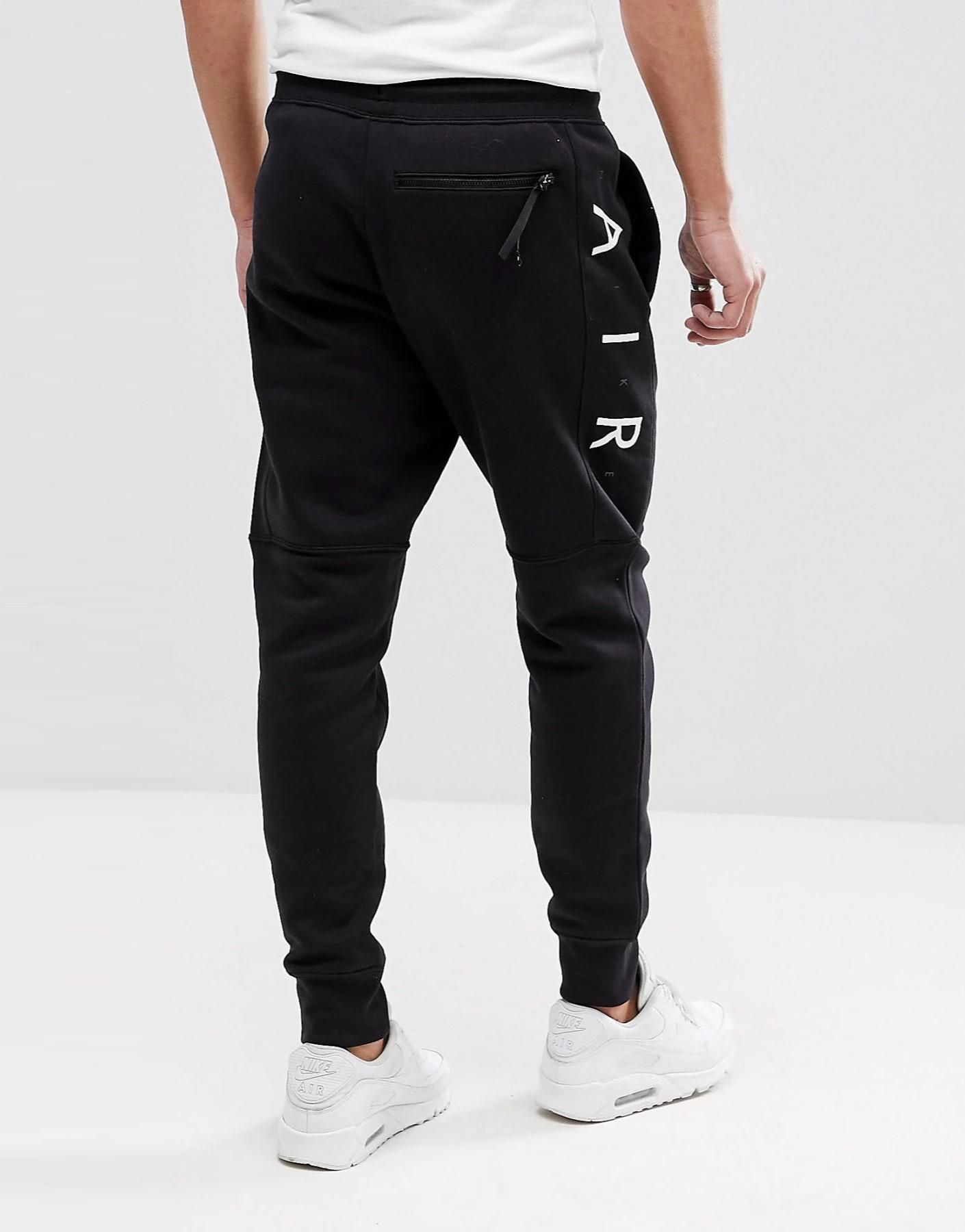 Nike Air Mens Zip Through Tracksuit Set Black