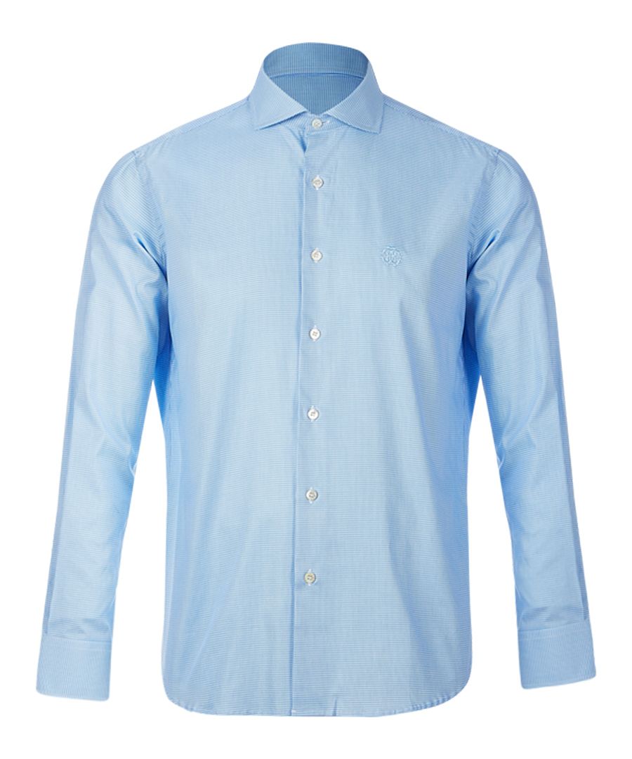 Roberto Cavalli 384 slim fit shirt

A large portion of Cavalli's delightfully rambunctious image is owed to their recurring predator motif. 