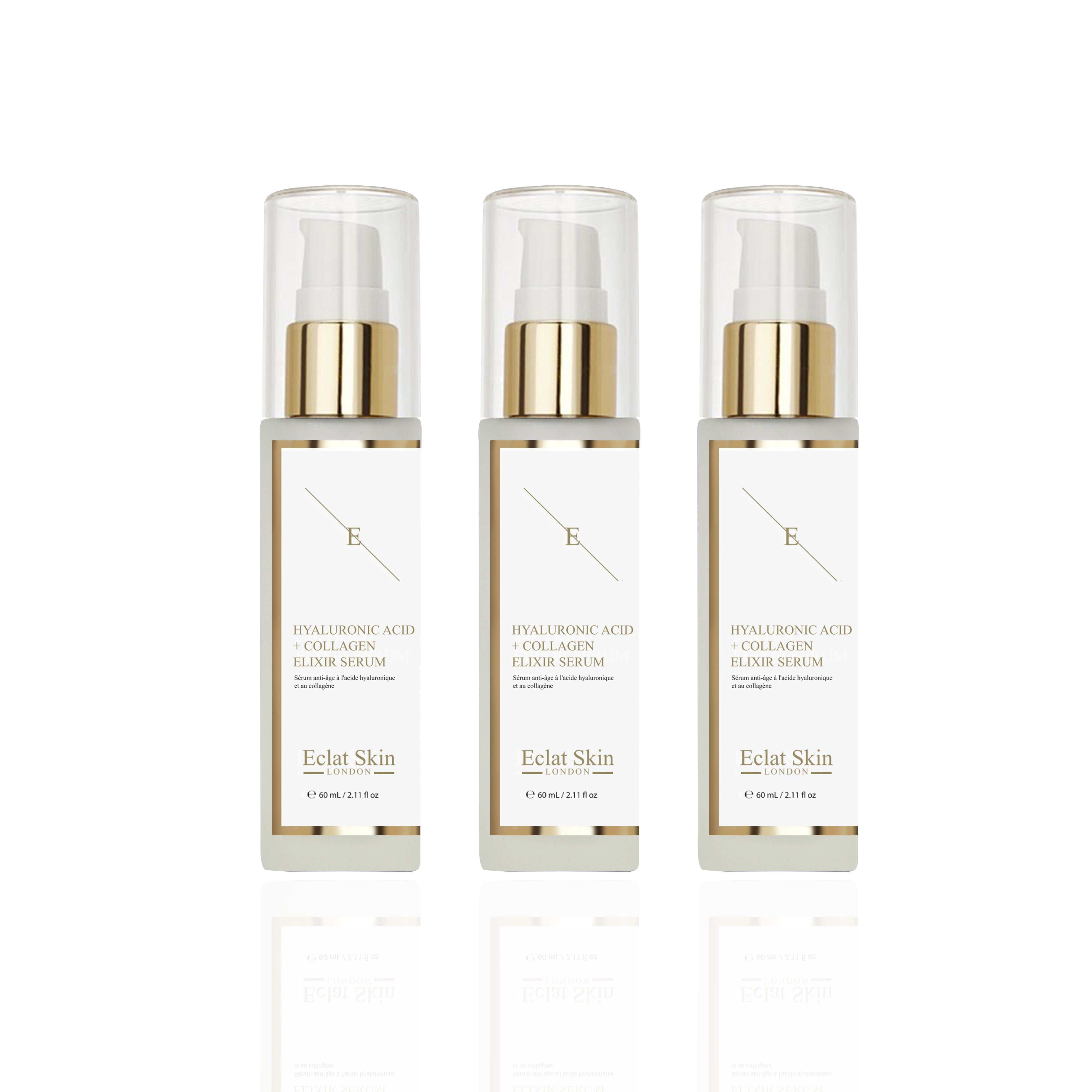 This anti-ageing serum contains pioneering formula of hydration boosting Hyaluronic acid and Hydrolysed Collagen. The serum aims to smoothen the look of dehydration lines for youthful plump and nourished looking complexion.