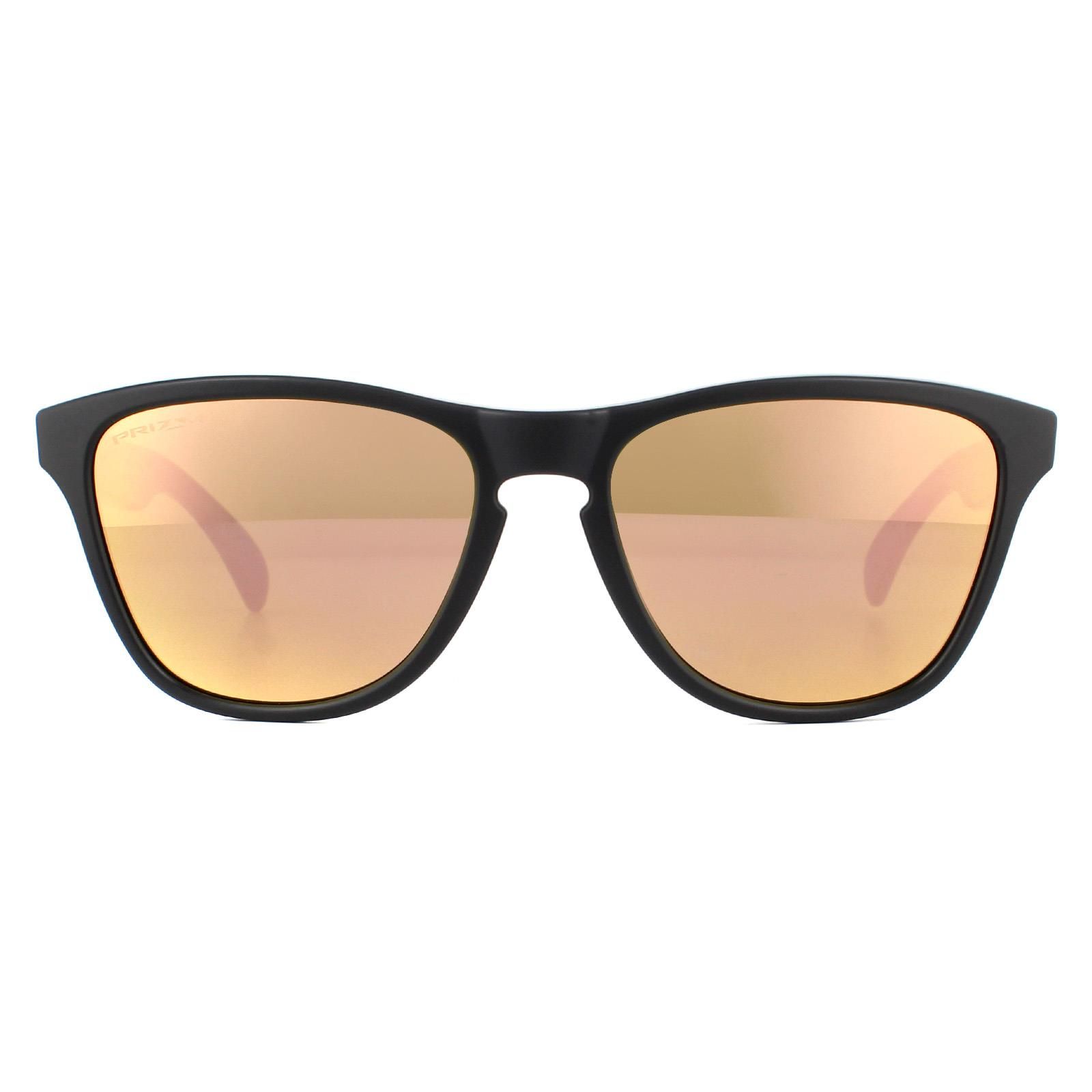 Oakley Sunglasses Frogskins XS OJ9006-17 Matte Black Prizm Rose Gold