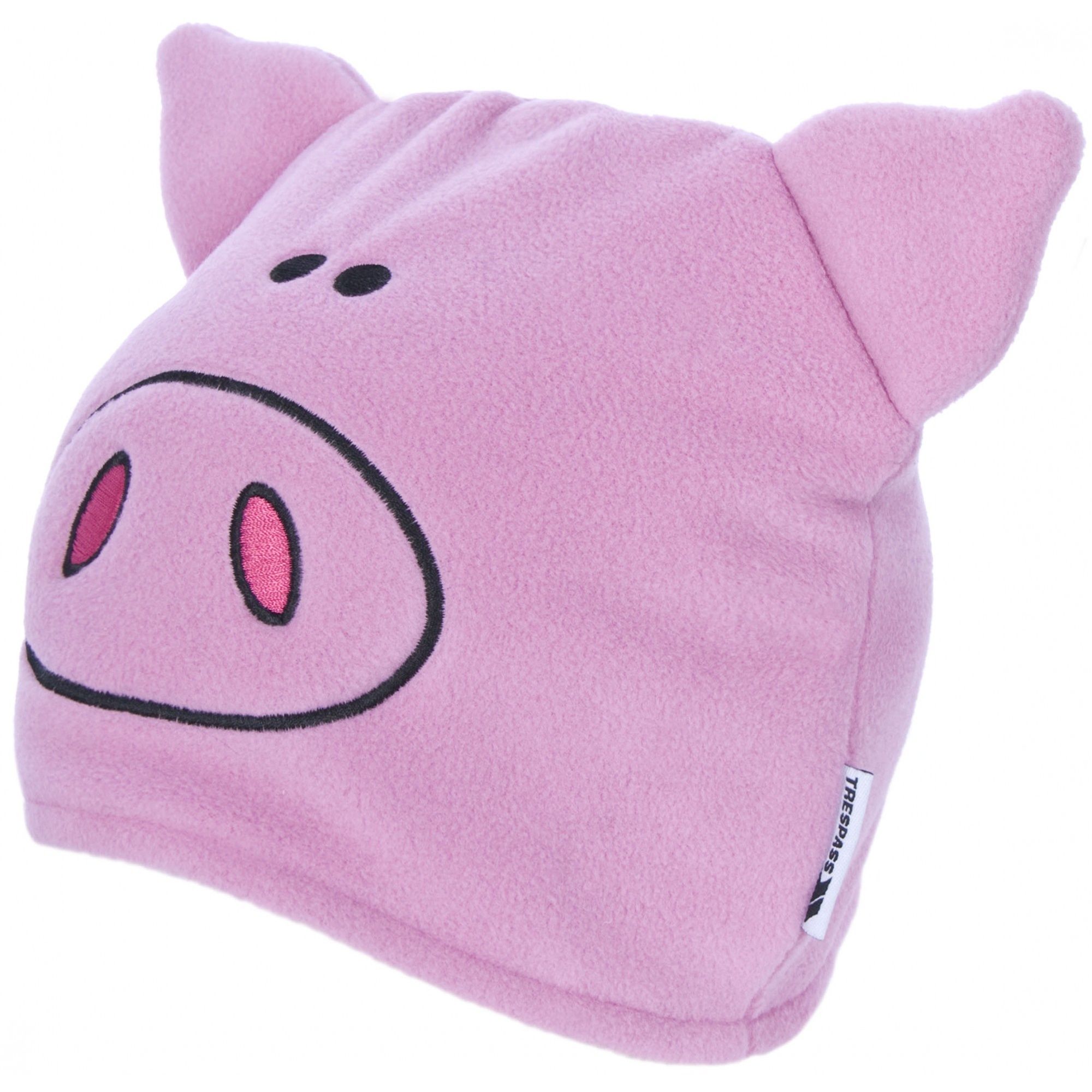 Kids Novelty Beanie Hat. Woven Label. Outer: 100% Polyester Anti-Pil Fleece.