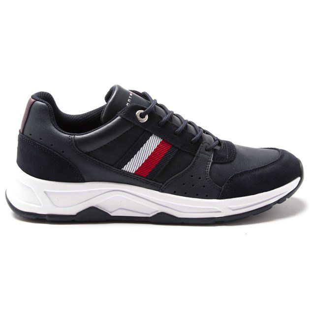 Tommy Hilfiger Fashion Leather Trainers Blue|Blue