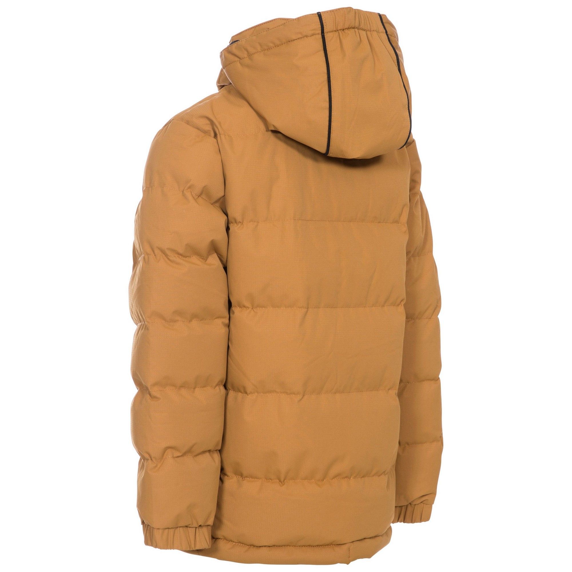 Boys padded jacket with ColdHeat insulation. Adjustable zip off hood. 3 x profile low zipped pockets. Low profile centre front zip. Drawcord hem. Elasticated cuffs. Ideal for wearing outside on a cold day. 100% Polyester.