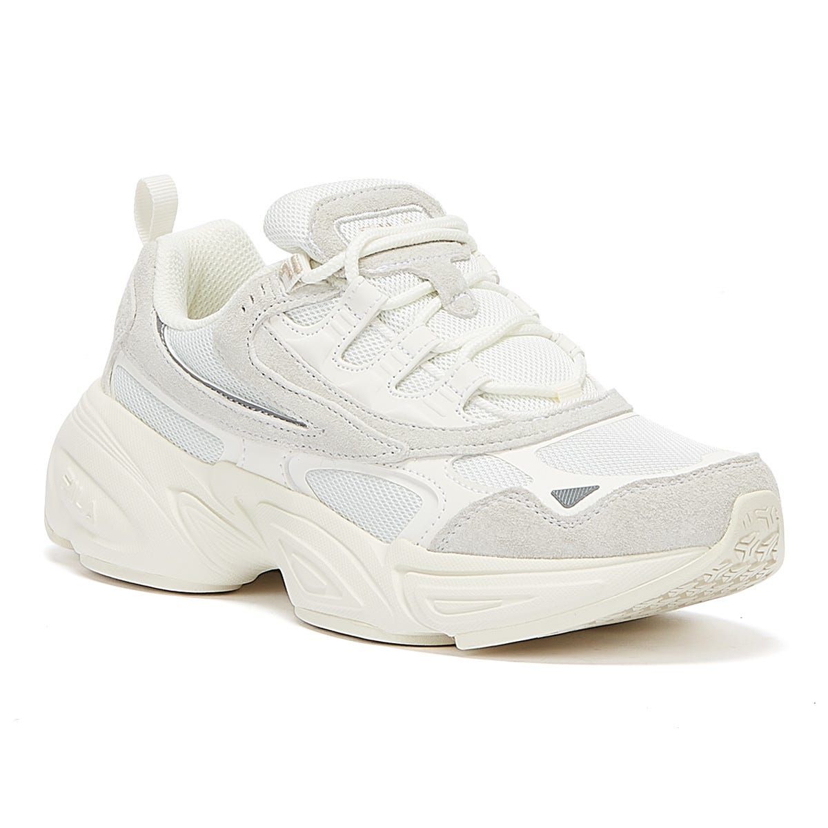 fila hypercube trainers in off white