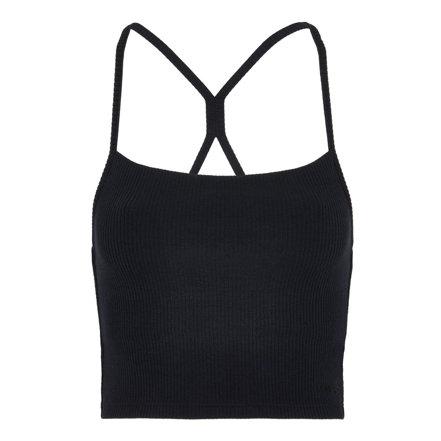 Take comfort to the next level with the USA Pro ribbed crop top, featuring a fashionably flattering square neckline. The soft-touch fabric and ribbed design will keep you feeling cosy while a unique strap detail features a stylish twist. Pair with the USA Pro ribbed joggers for a complete loungewear set.