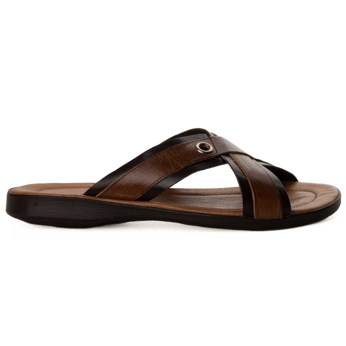 Men's skin sandal, with maximum comfort on the floor, by its gel, soft and padded template. Anatomical Very summer for his style. Made in Spain,