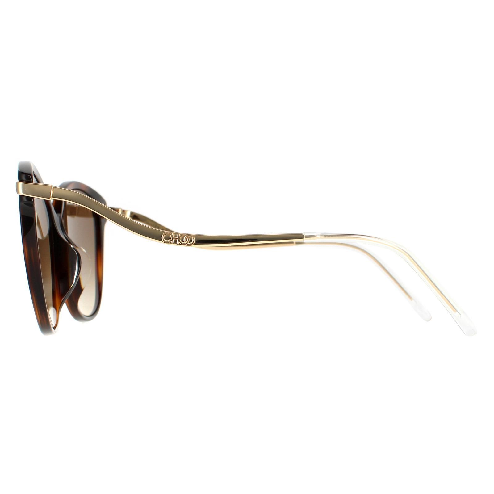 Jimmy Choo CatEye Womens Glitter Havana Brown Gradient Peg/F/S  Jimmy Choo are a cat eye style crafted from lightweight acetate. The Jimmy Choo logo is engraved into the wavy designed temples for brand authenticity