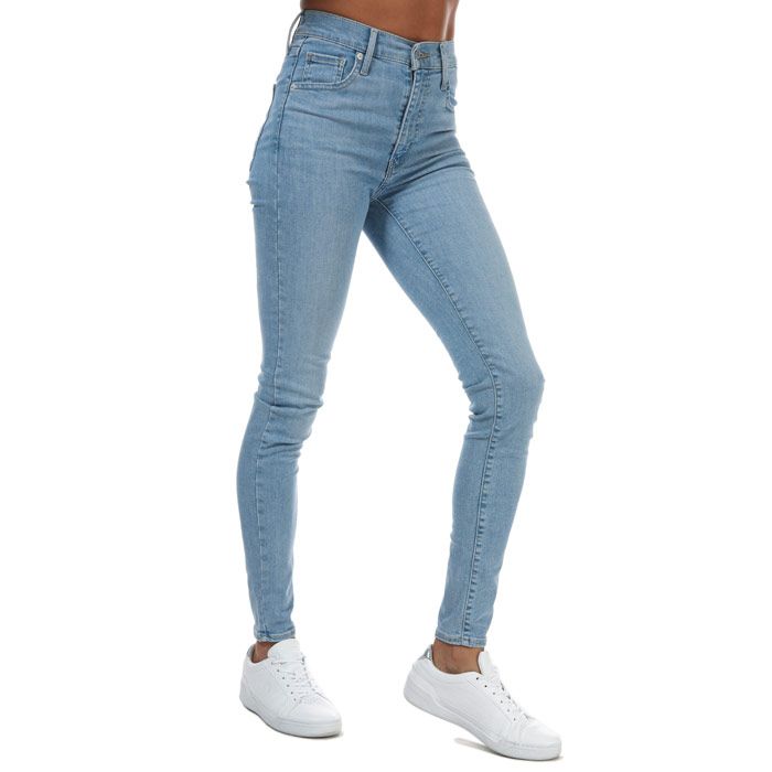 Women's Levis Mile High Super Skinny Jeans in Light Blue