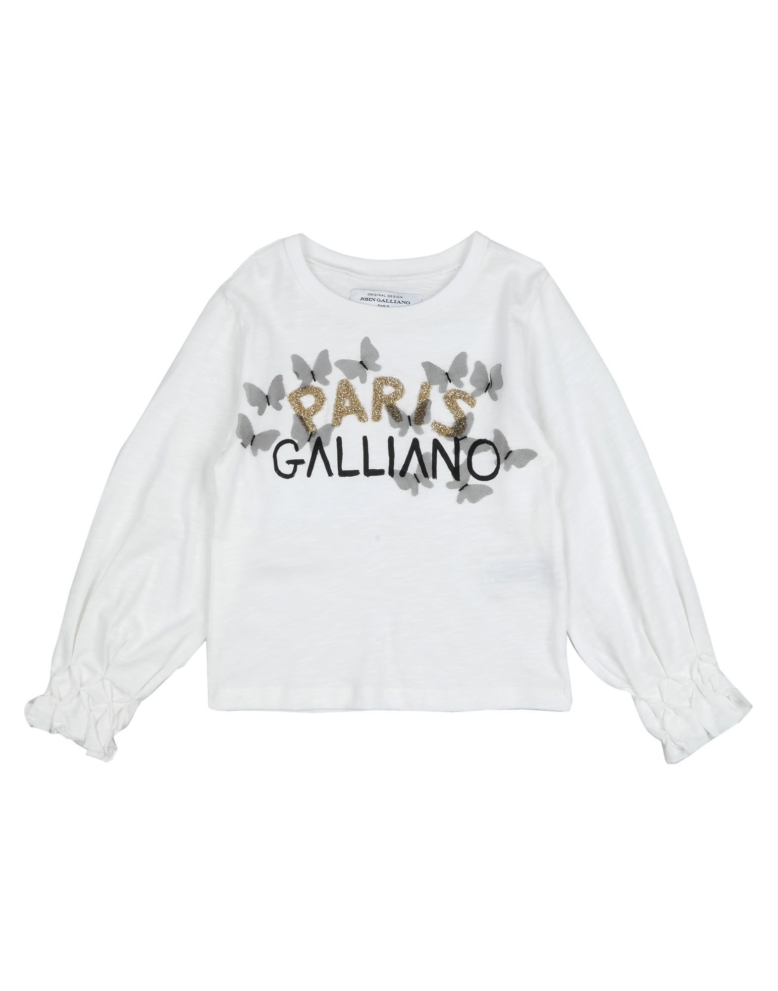 John Galliano Girl Cotton T-Shirt in White