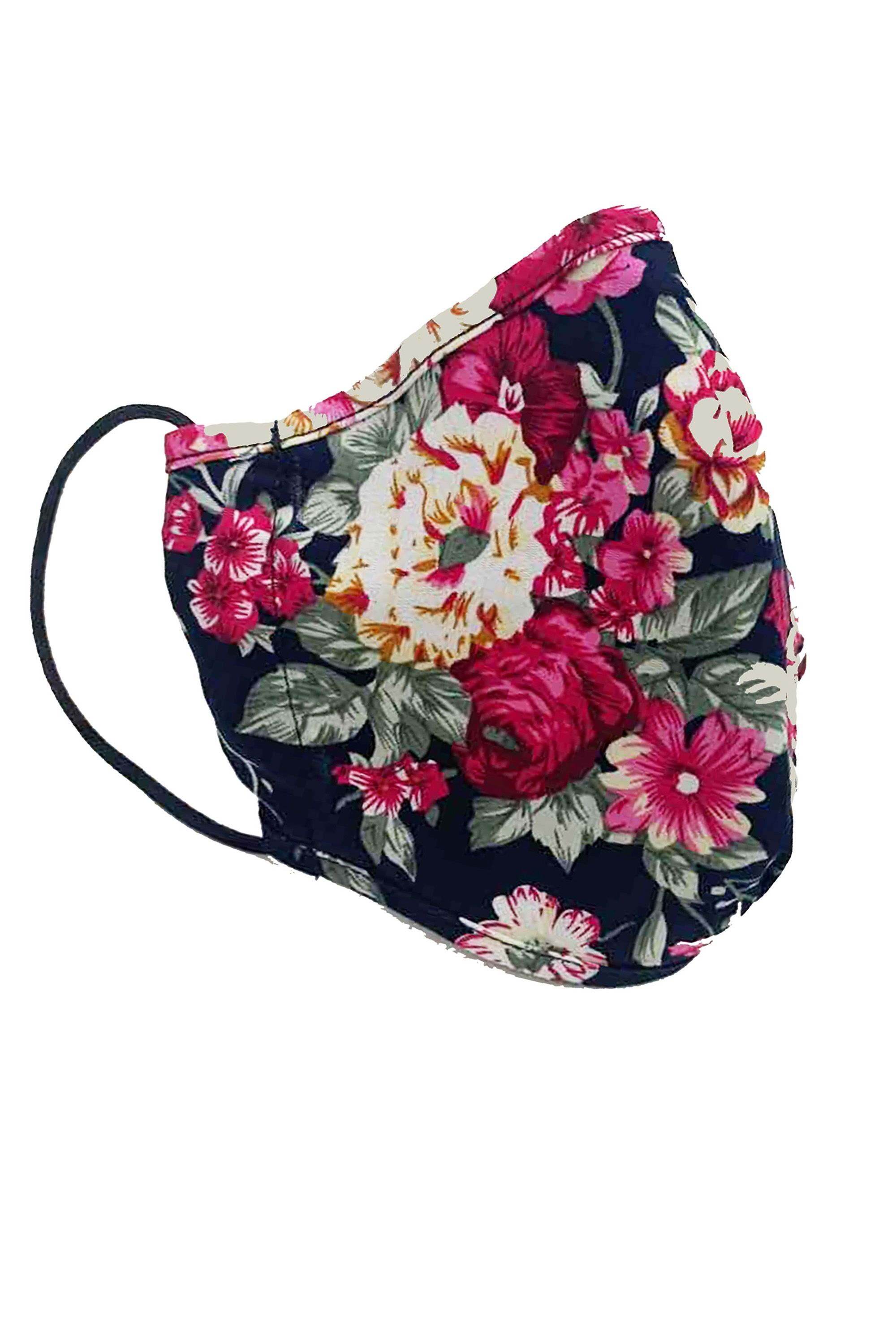 Easily washable and with a floral design, this Daisy Print Face Covering is comfortable to wear. Made from soft-touch cotton, it's cut from the end of our fabric rolls, so it's sustainable and kind to the planet.Please remember it is a non-medical mask and not PPE. Wash your hands before and after putting on the covering. ; One Pound from each covering is donated to Sufra, a charity that supports and provides food for people in extreme poverty. 100% Cotton, Lining:100% Cotton