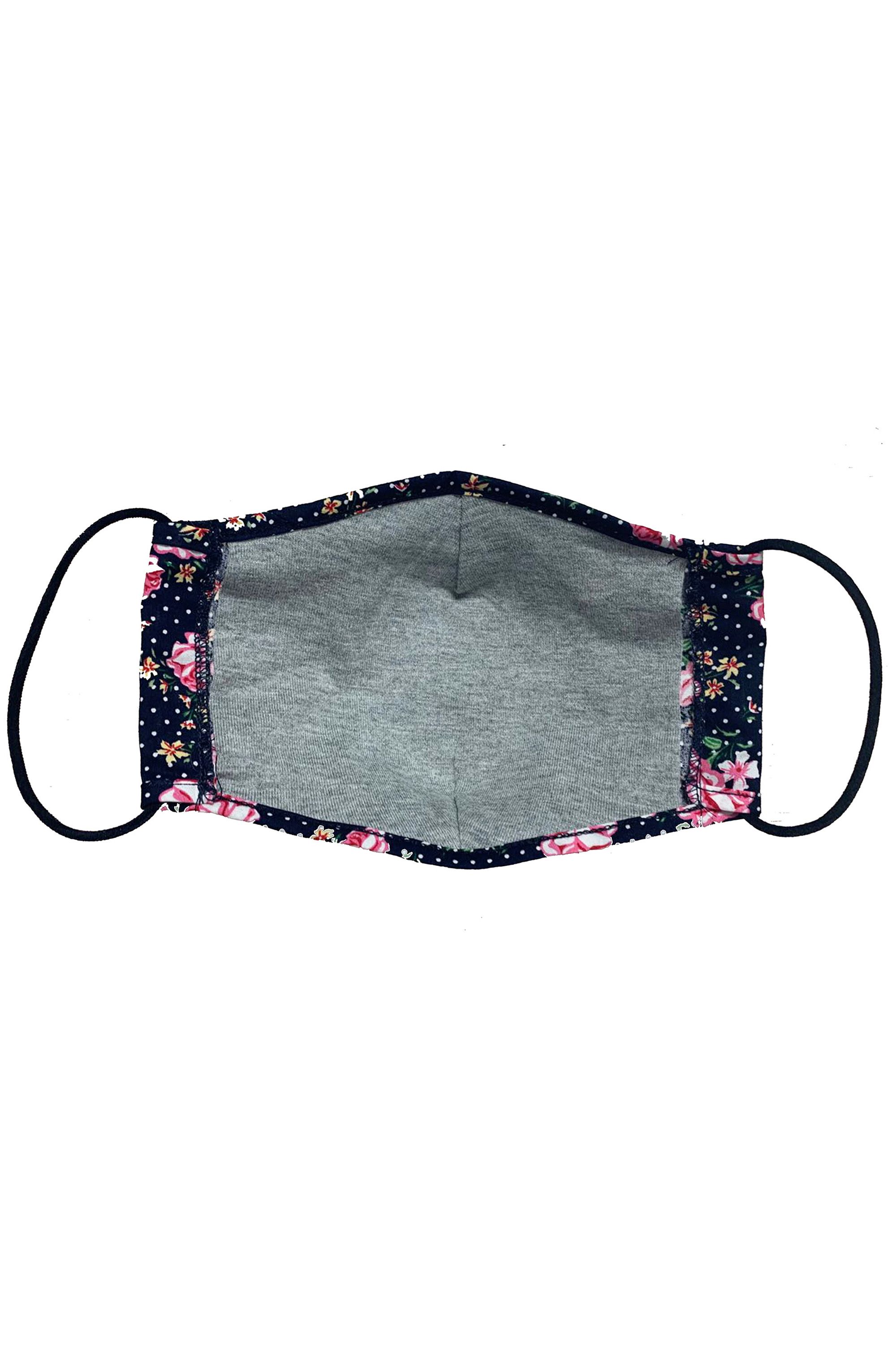 Designed with a pretty double print, this comfortable Rose Spot Face Covering is cut from soft cotton. It's made from the end of our fabric rolls, so it's sustainable and kind to the planet.Please remember it is a non-medical mask and not PPE. Wash your hands before and after putting on the covering. One Poundfrom each covering is donated to Sufra, a charity that supports and provides food for people in extreme poverty.  100% Cotton, Lining:100% Cotton
