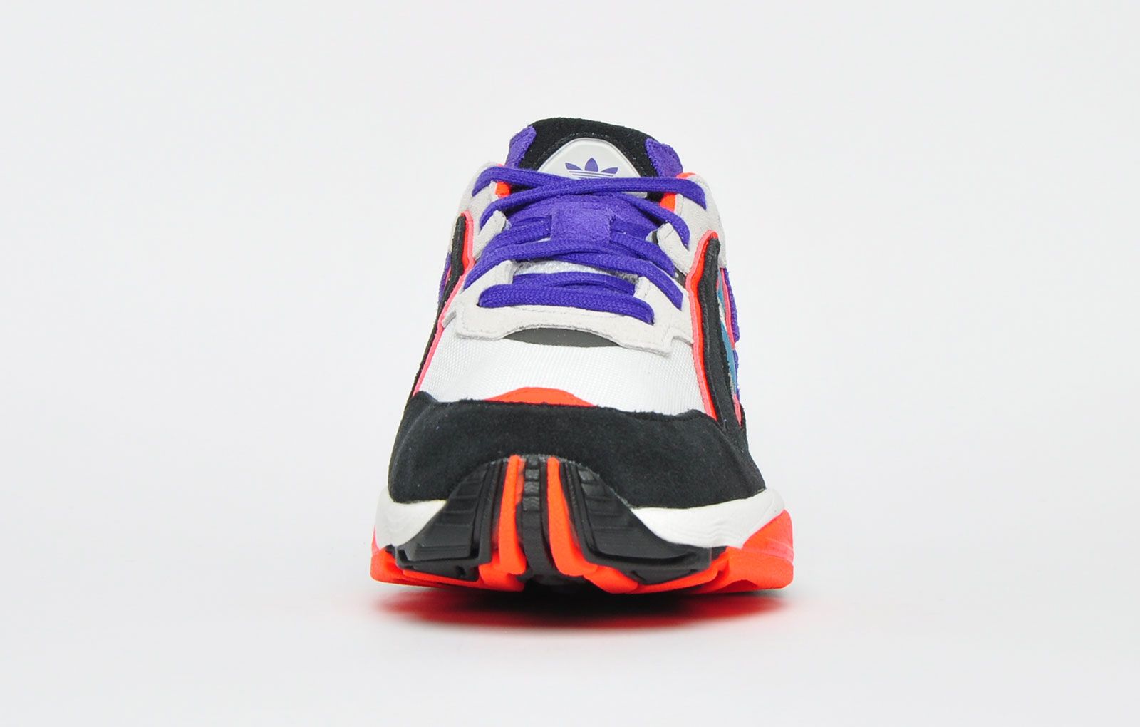 A love for 1990’s fashion gives the Yung-96 an on trend bold look with a thick set silhouette that’s distinctly 90s <p>Featuring layered panels of mesh and nubuck leather with a lightweight Eva midsole utilizing a Torsion system X-bar on its mid shank for stability</p> <p>This vintage runner-influenced model is constructed with a layered upper with its signature three stripes incorporated onto each side, sitting on a white highly cushioned midsole, detailing is added with the signature Adidas Originals trefoil logo to the tongue and heel.</p> <p>- Textile and nubuck leather mix upper</p> <p>- Eva cushioned midsole</p> <p>- Torsion system for midfoot stability</p> <p>- Padded heel and ankle collar</p> <p>- Durable carbon rubber outsole</p> <p>- Adidas Originals branding throughout</p>