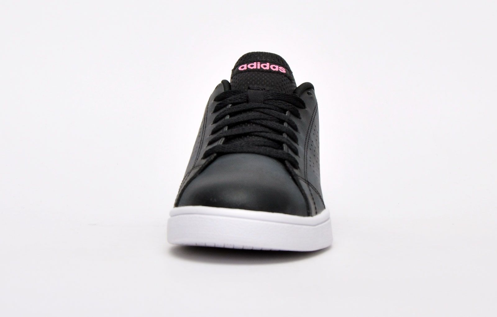These Adidas Advantage womens trainers boast a low-profile lightweight silhouette with a smooth synthetic upper with tonal stitching and perforated detailing to the sides with a striped heel tab making these lifestyle trainers ideal for everyday wear 
 The Advantage VS displays great wear without sacrificing style and durability with a combination of a lace fastening front with a padded ankle collar and cushioned insole providing a secure and comfortable fit, completed with the adidas branding to the tongue and sole to deliver an iconic look and instant brand recognition
 - Synthetic upper
 - Perforated 3-Stripes
 - Padded heel and ankle collar
 - Comfortable textile lining
 - Heel tab for easy on off 
 - Adidas branding throughout
 Please Note: 
These Adidas trainers are sold as B grades which means there may be some very slight cosmetic issues on the shoe and they come in a white Adidas box with on most occasions the Adidas brand authenticity details attached to them. There could occasional issues with wrong swing tags being allocated to wrong shoes by Adidas themselves which could result in some size confusion but you must take the size IN THE SHOE as the size that the shoe actually is ( not what is on the tag ). We have checked most of the shoes and in our opinion, all are practically perfect without any blemishes on them at all and in essence if the shoes did not have the letter B denoted on the swing tag you would presume these were perfect shoes. All shoes are guaranteed against fair wear and tear and offer a substantial saving against the normal high street price. The overall function or performance of the shoe will not be affected by any minor cosmetic issues. B Grades are original authentic products released by the brand manufacturer with their approval at greatly reduced prices. If you are unhappy with your purchase, we will be more than happy to take the shoes back from you and issue a full refund.