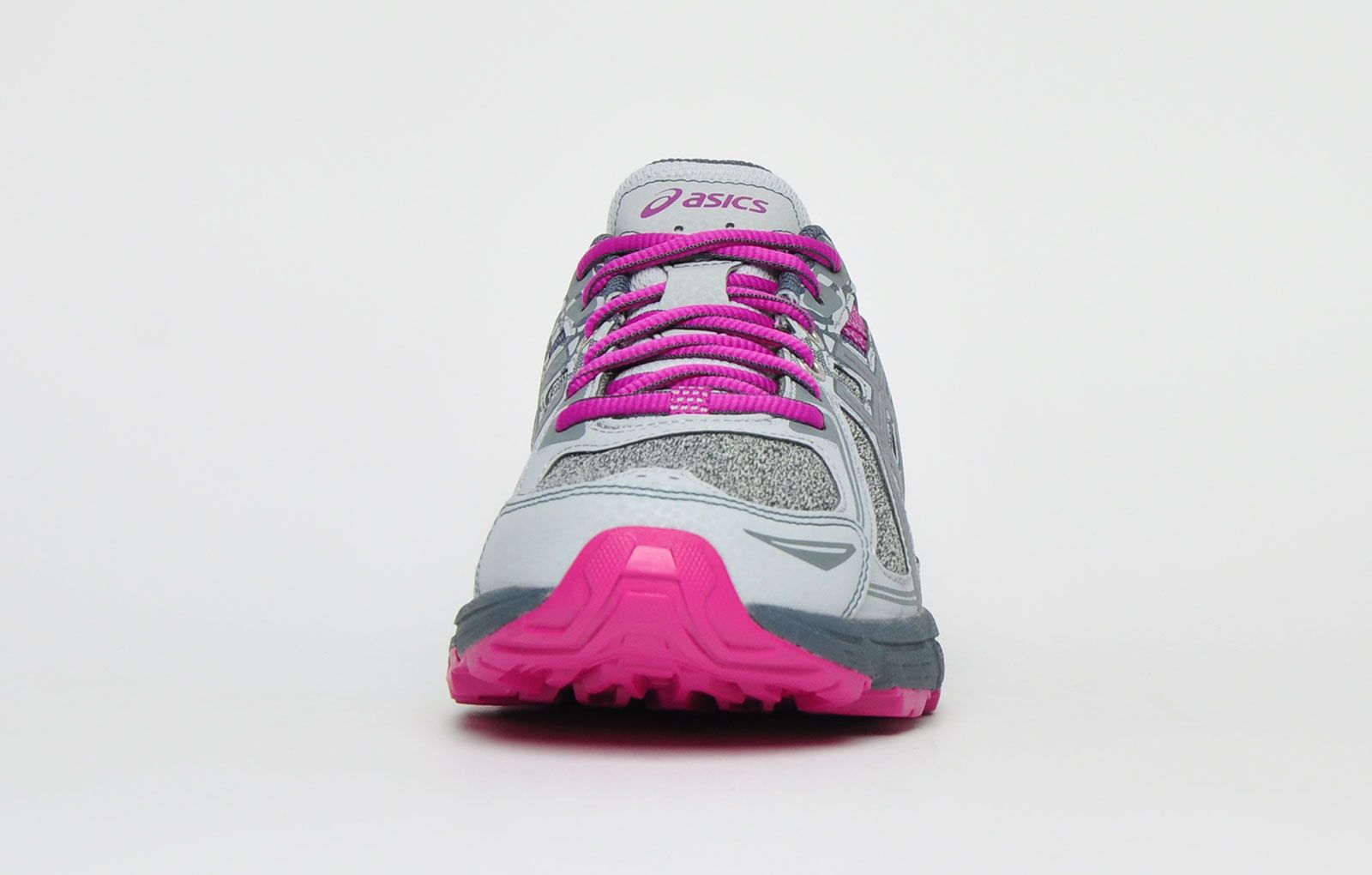 These Asics Gel Venture 6 womens all terrain running shoes will provide excellent support and traction no matter what comes your way. Featuring a practical lugged outsole that offers grip on uphill and downhill conditions. Whether you’re a beginner or professional, these all terrain running shoes are perfect for you! <p>Engineered from a fusion of textile mesh and synthetic materials, these Asics Gel Venture 6 womens all terrain running shoes features a lightweight design with maximum performance capabilities, the Asics Venture 6 is a must have on and off-road shoe that will deliver every time. </p> <p>- Textile mesh upper construction enhances ventilation </p> <p>- Durable synthetic overlays deliver additional support </p> <p>- Stitched Toe Bumper delivers extra protection against trail hazards </p> <p>- Removable Sockliner delivers a comfy fit </p> <p>- Rearfoot Gel cushioning system delivers shock resistance in every stride </p> <p>- Trustic system reduces weight whilst upkeeping the support </p> <p>- Asics Branding throughout</p>