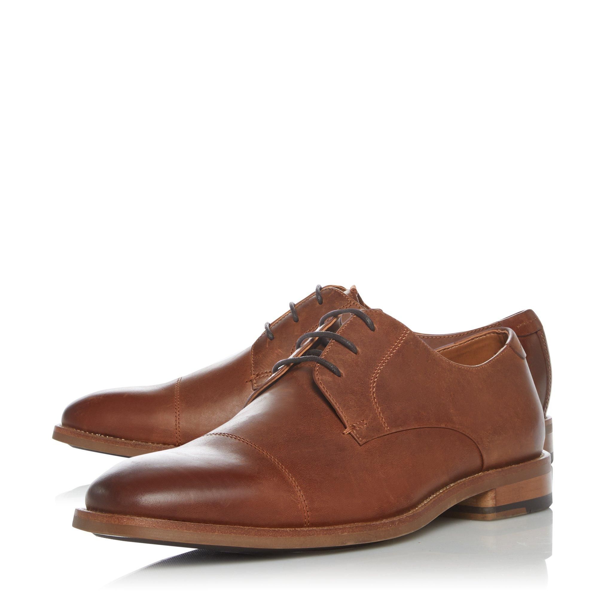 Polish your workwear wardrobe with the Balanced shoes from Dune London. With stitch detailing and a contrast lace up front. The worn leather look gives a contemporary finish.