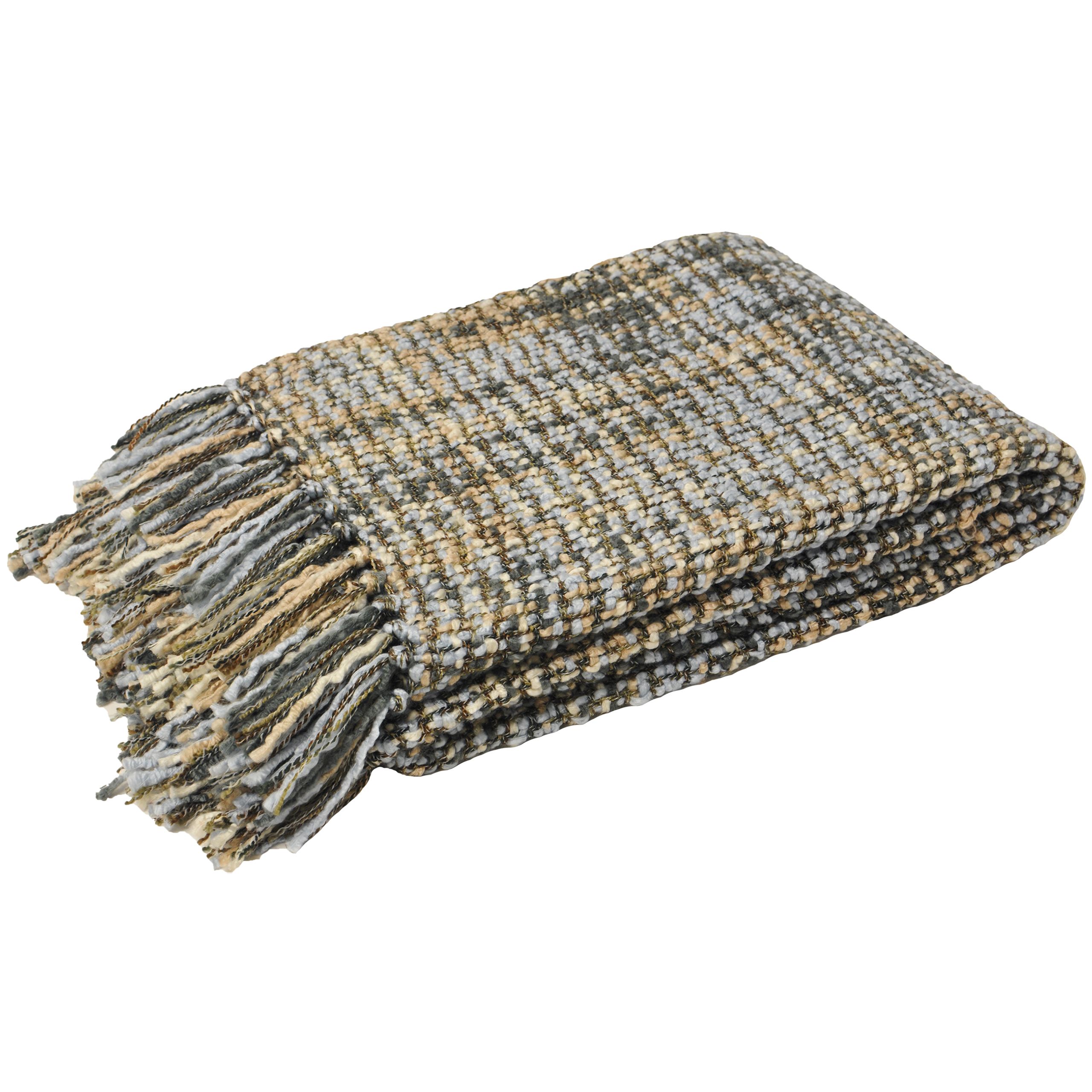 The new baoli woven throw from the paoletti range are the ideal way to bring comfort and style to your home. Featuring a contemporary weave design, this throw has been manufactured to the highest quality and is made from an acrylic, polyester mix. This distinctive and contemporary fringed design will surely add a touch of glamour to your living space and are to snuggle up under on a cold night or to use during summer as a picnic blanket.