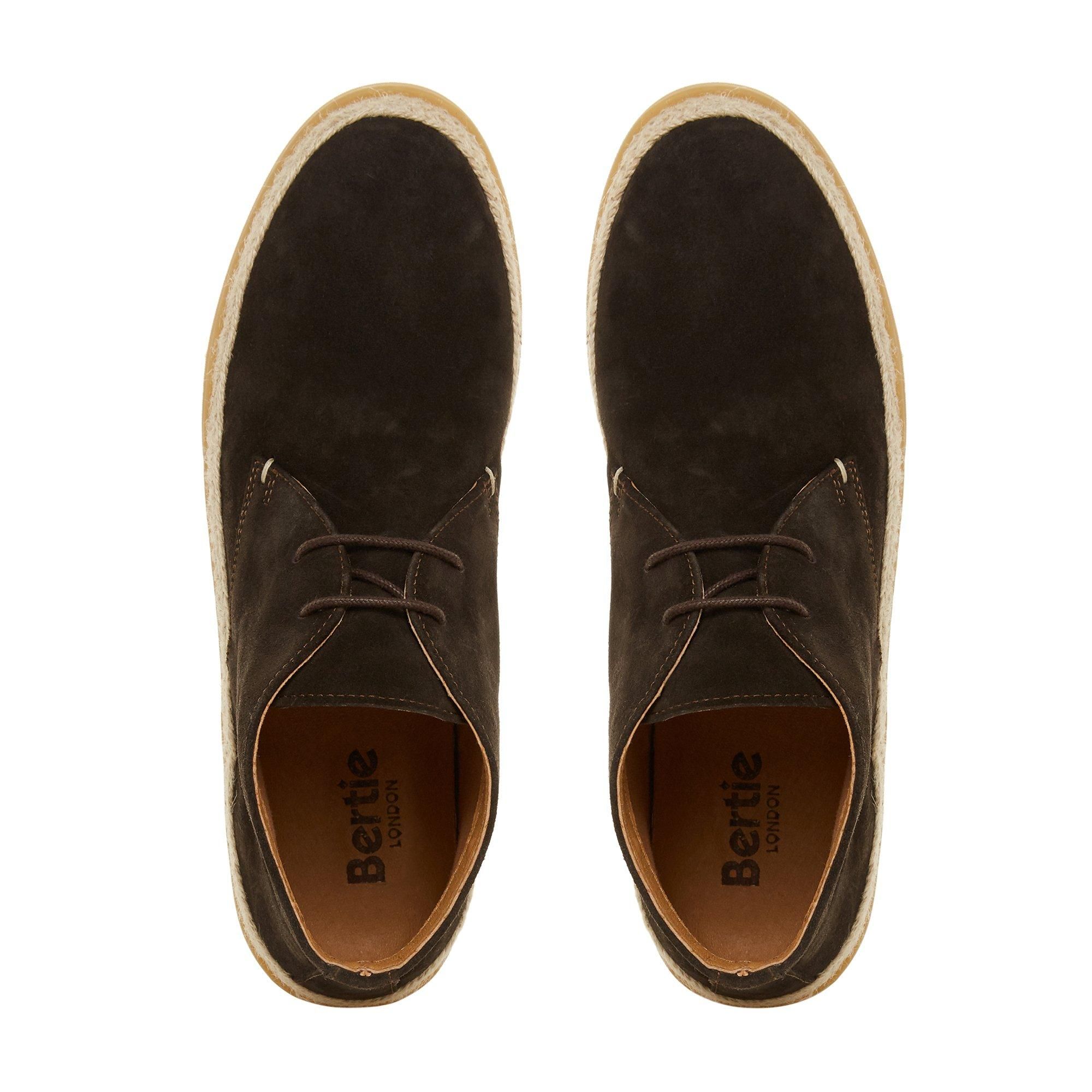 Bertie Mens CHELMER Suede Espadrille Chukka Boots