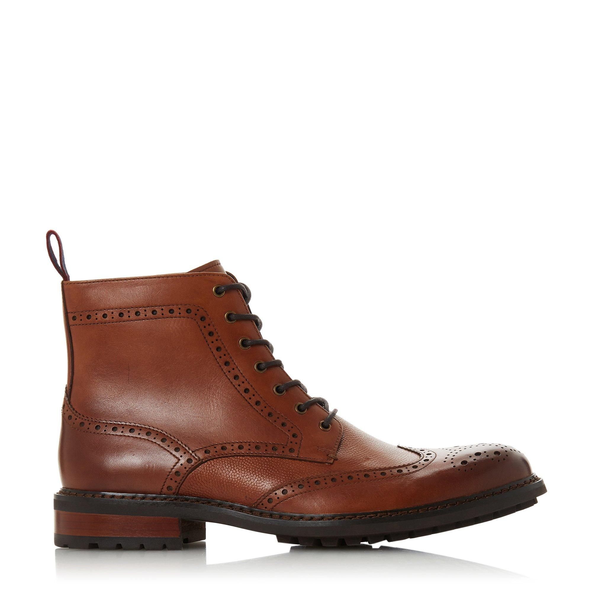 Dune Mens CHRONICAL Lace Up Brogue Boots