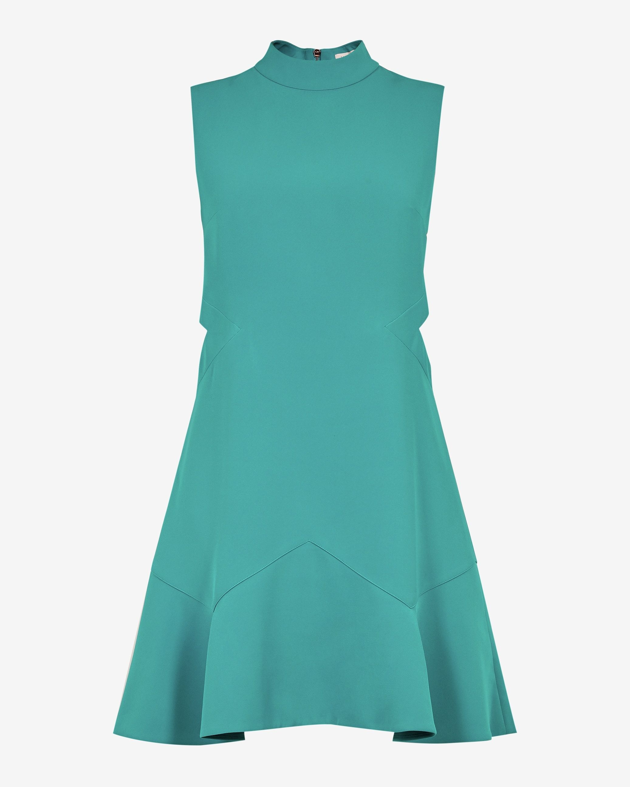 Cut Out Fluted Shift Dress
