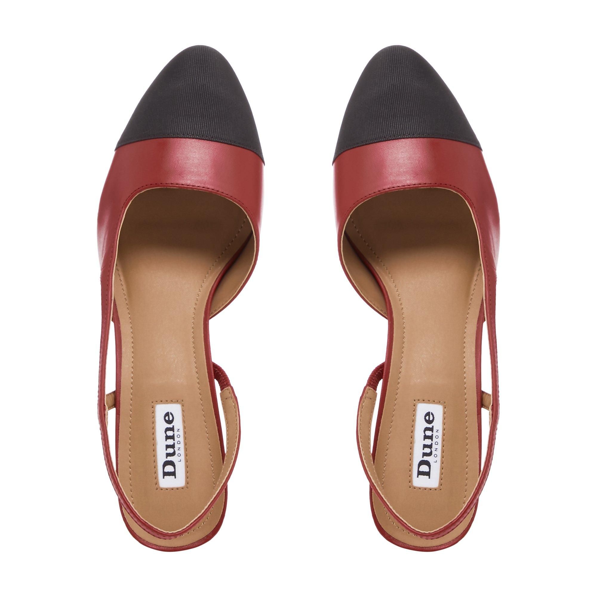 dune black slingbacks