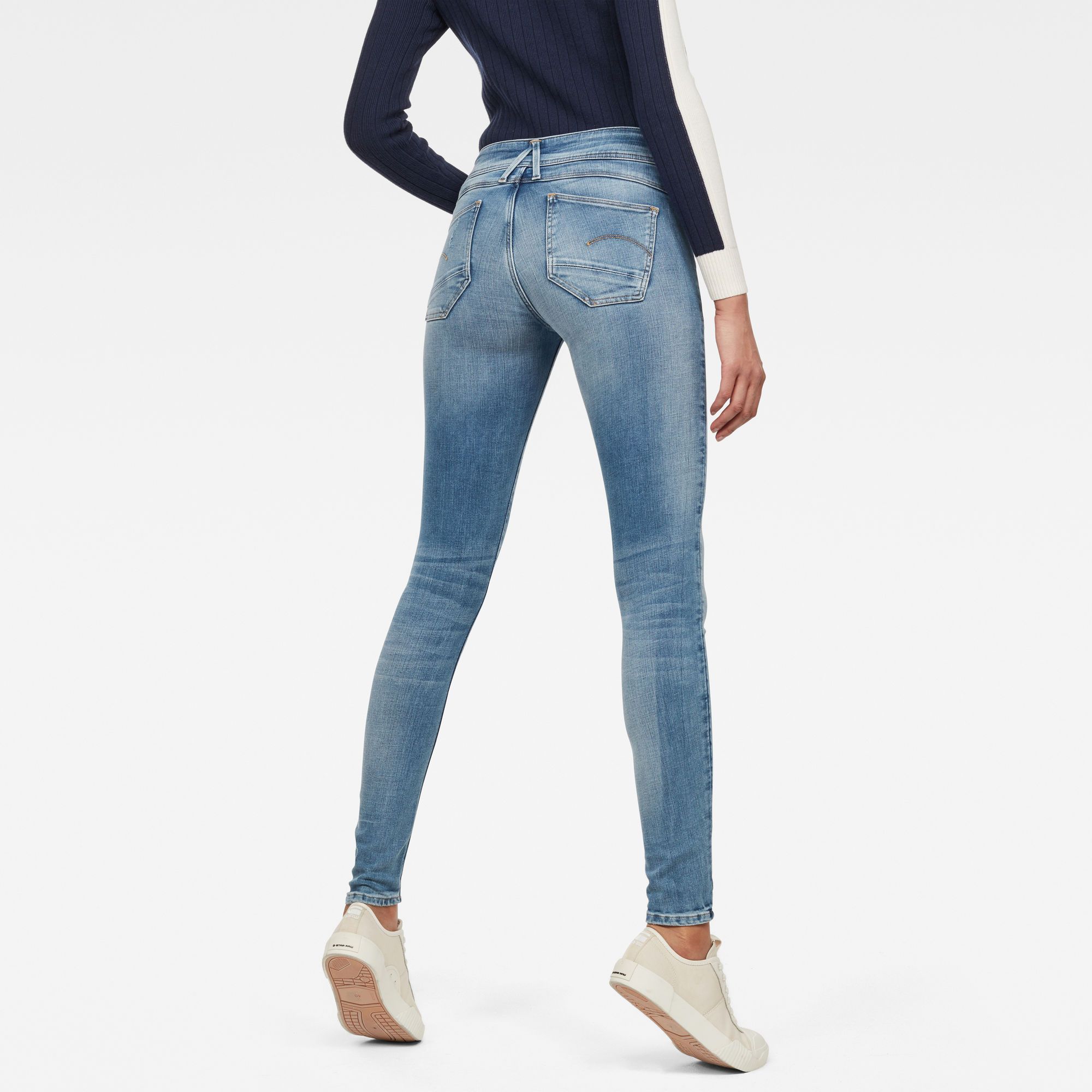RAW Lynn D-Mid Waist Super Skinny Jeans