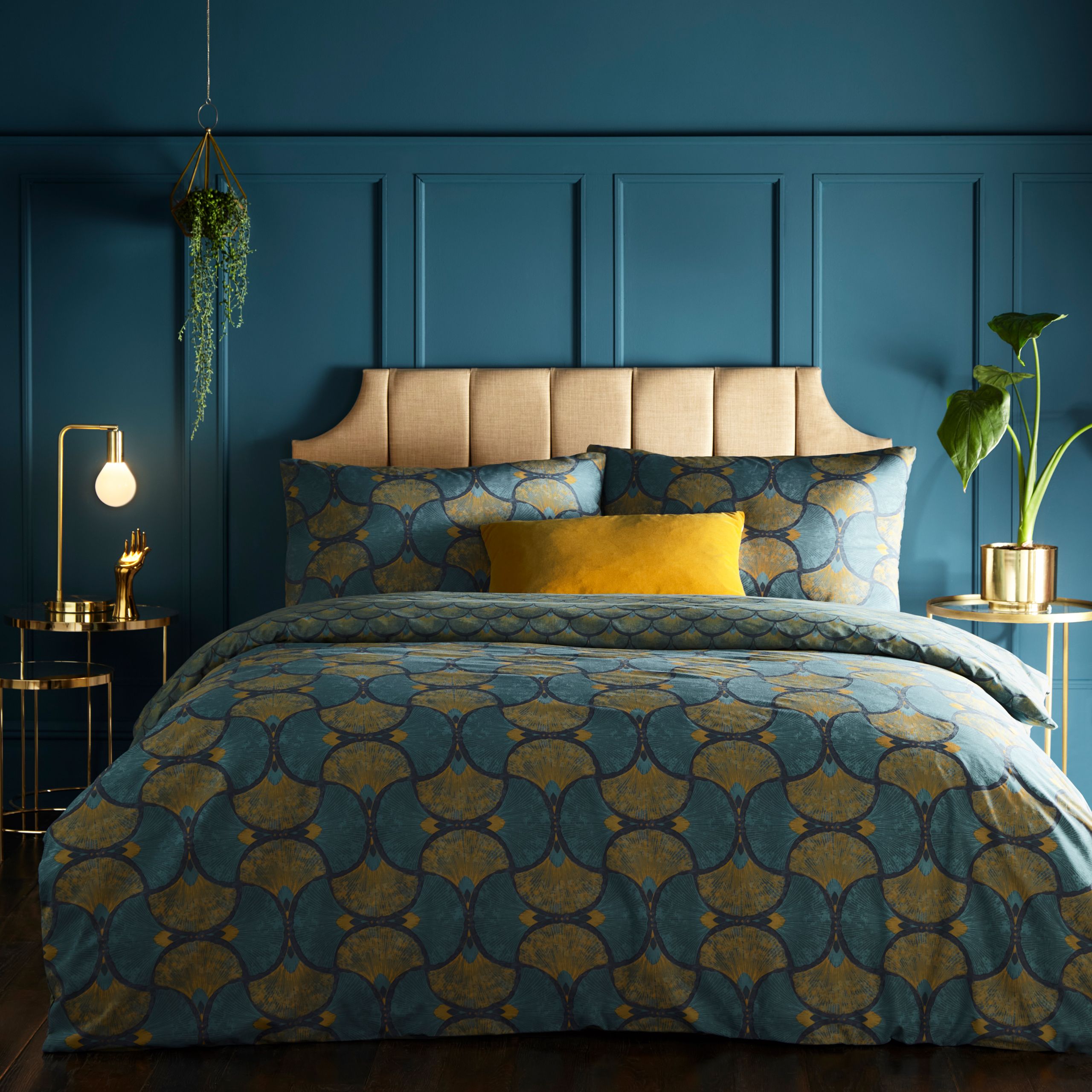 pomelo green reversible duvet cover and pillowcase set