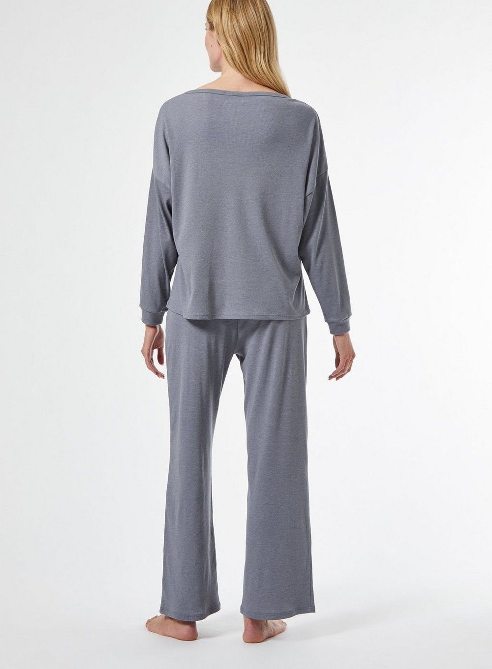 Dorothy Perkins Womens Grey Soft Jersey Twosie Pyjama Set Nightwear Sleepwear