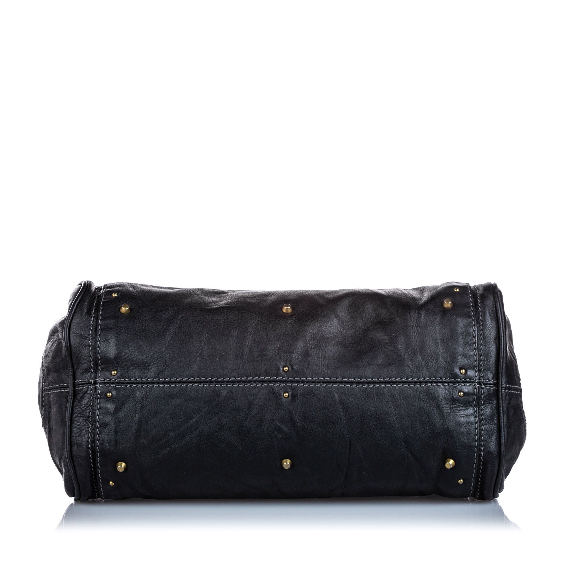 Vintage Chloe Leather Paddington Handbag Black