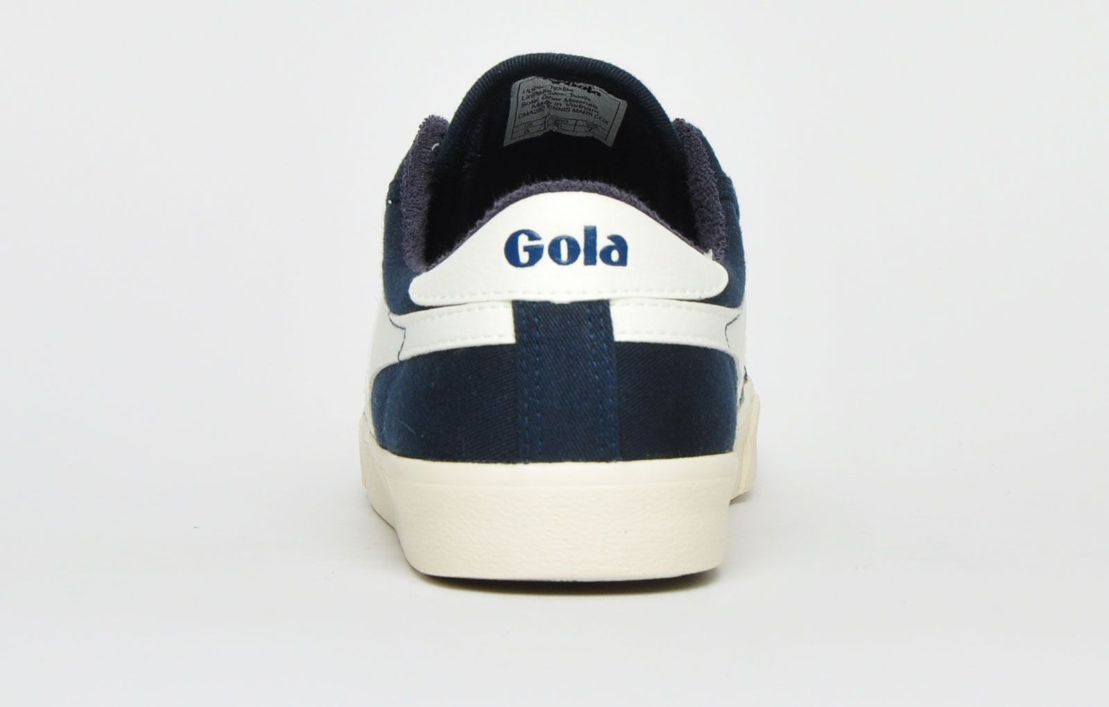 The Gola Classics Tennis Mark Cox is an update of the original Gola Tennis shoe design from 1973. Featuring a navy canvas textile upper with contrasting Gola branding and a sleek vintage styled sole to give a clean and fresh look. Offering enhanced comfort with a padded soft brushed lining and padded insole, its versatile style can be teamed with a variety of looks to add a relaxed touch to any outfit. <p>- Retro style trainers</p> <p>- Vegan Friendly</p> <p>- Soft lining for additional comfort</p> <p> - Premium canvas textile upper</p> <p>- Lace-up closure</p> <p>- Gola Classics branding throughout</p>