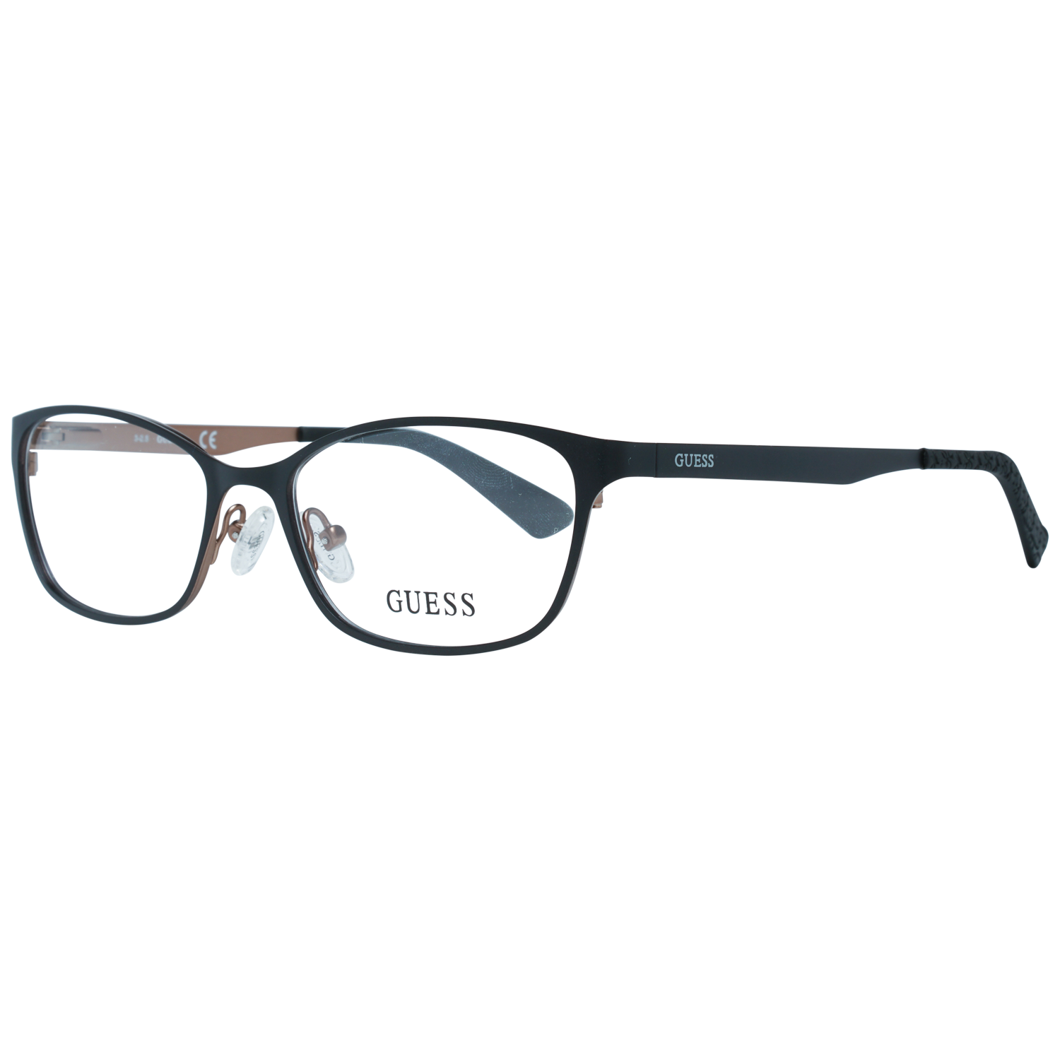 <table><tr><td>Gender</td><td>Women</td></tr><tr><td>Main color</td><td>Black</td></tr><tr><td>Frame color </td><td>Black</td></tr><tr><td>Frame material </td><td>Metal</td></tr><tr><td>Size</td><td>52-16-135</td></tr><tr><td>Lenses width</td><td>52mm</td></tr><tr><td>Lenses heigth</td><td>32mm</td></tr><tr><td>Bridge length</td><td>16mm</td></tr><tr><td>Frame width</td><td>132mm</td></tr><tr><td>Temple length</td><td>135mm</td></tr><tr><td>Spring hinge</td><td>Yes</td></tr><tr><td>Style</td><td>Full-Rim</td></tr><tr><td>Shipment includes</td><td>Case, Cleaning Towel</td></tr></table>