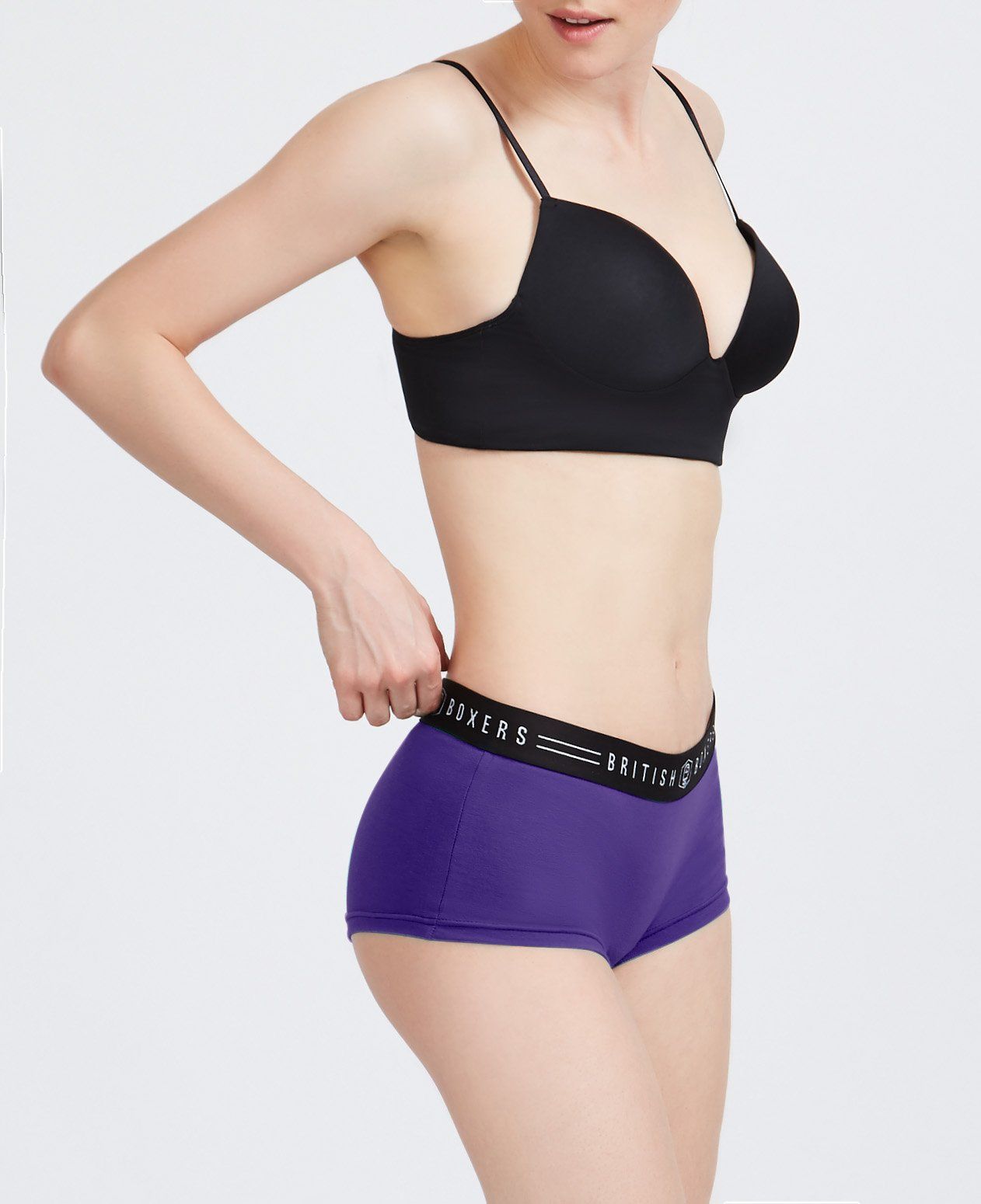 We’re offering you the opportunity to save 50% and buy 4 pairs of the same size for £28. You'll receive a random selection of colours and all the colours are fab! Our fitted women's hipster briefs are made from 180g, 95% Cotton and 5% Elastane which creates a wonderfully soft and stretchy fabric thats also hugely supportive right where you need it. They have a comfortable black and white silky soft waistband and all our colours stay true wash after wash, never fading. You'll receive a random selection but they are all the same 180g flat seamed jersey we always use, all beautifully cut and there are no garish prints or horrendous colours.  Choose your size and receive 4 pairs of hipster briefs.