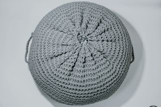 Original style and natural fibers for the indoor pouf in elegant shades: light gray, dark gray and light brown. The woven cotton motif envelops the polystyrene structure, with a final effect of great impact.    
Creative and with a modern design, the round pouf has not only a decorative function: it can in fact be an effective alternative to the seats already present in the home or become a comfortable footrest.  
The lounge pouf is an extremely versatile element, always more popular and appreciated in Italian living rooms. This elegant pouf is the perfect solution to decorate both the living area and the sleeping area with originality.
 
Details:
o	Cover: cotton
o	Inside: polystyrene balls (ESP)
o	Dimensions: 60x60x20 cm
o	Product weight: 2.8 kg
o	Color: light gray, dark gray and light brown.
o	Packing size: 55x55x30cm
 
Strengths
● Maximum seating comfort       
● Top-level assembly       
● Modern design       
● Multifunctional       
● Made with care and precision       
The offer includes: 1 x ottoman
 
Tips for care
● Clean with a damp cloth (use a mild chemical if necessary)       
● Treat small spots with distilled water and a dry cloth       
● Try removing stubborn dirt with soap based solutions       
● Do not use abrasive products or solvents       
● Vacuum with a specific nozzle