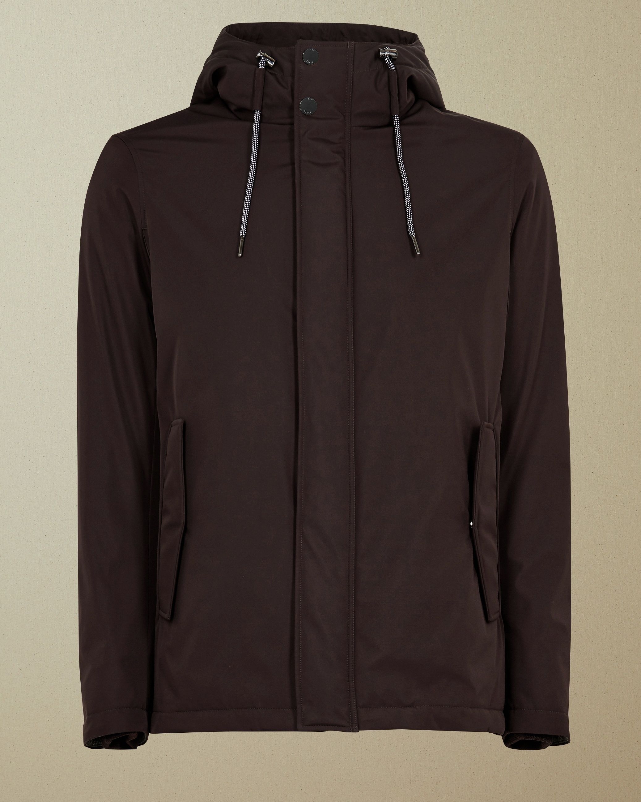 ted baker kinvara short hooded jacket