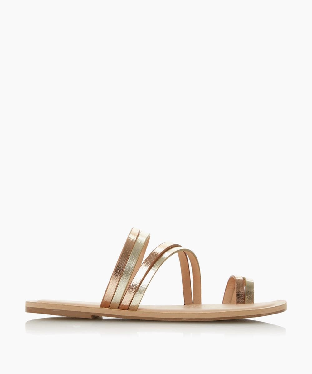 The Lane sandal from Head Over Heels is a holiday essential. Showcasing a chic multi-strap design with a double toe loop detail. It's perfect for the beach or with a maxi dress.
