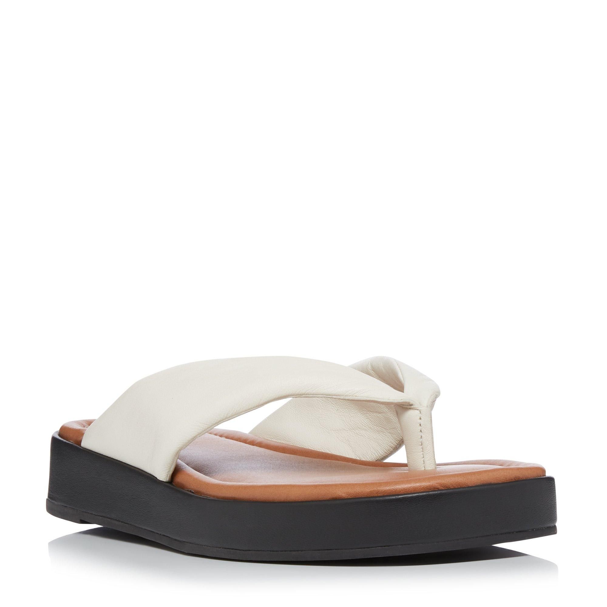 Dune Ladies LONGISLAND Padded Toe Post Flatform Sandals