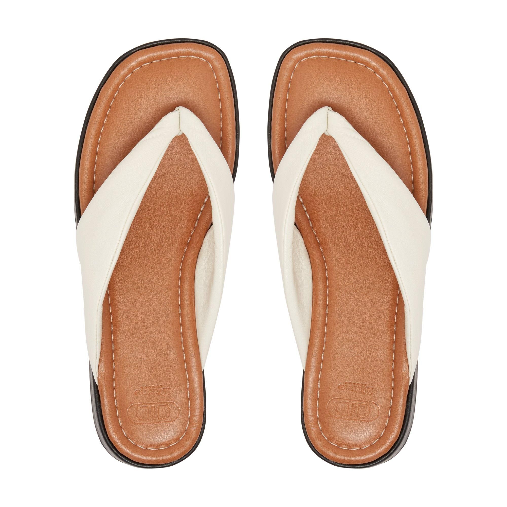 Dune Ladies LONGISLAND Padded Toe Post Flatform Sandals