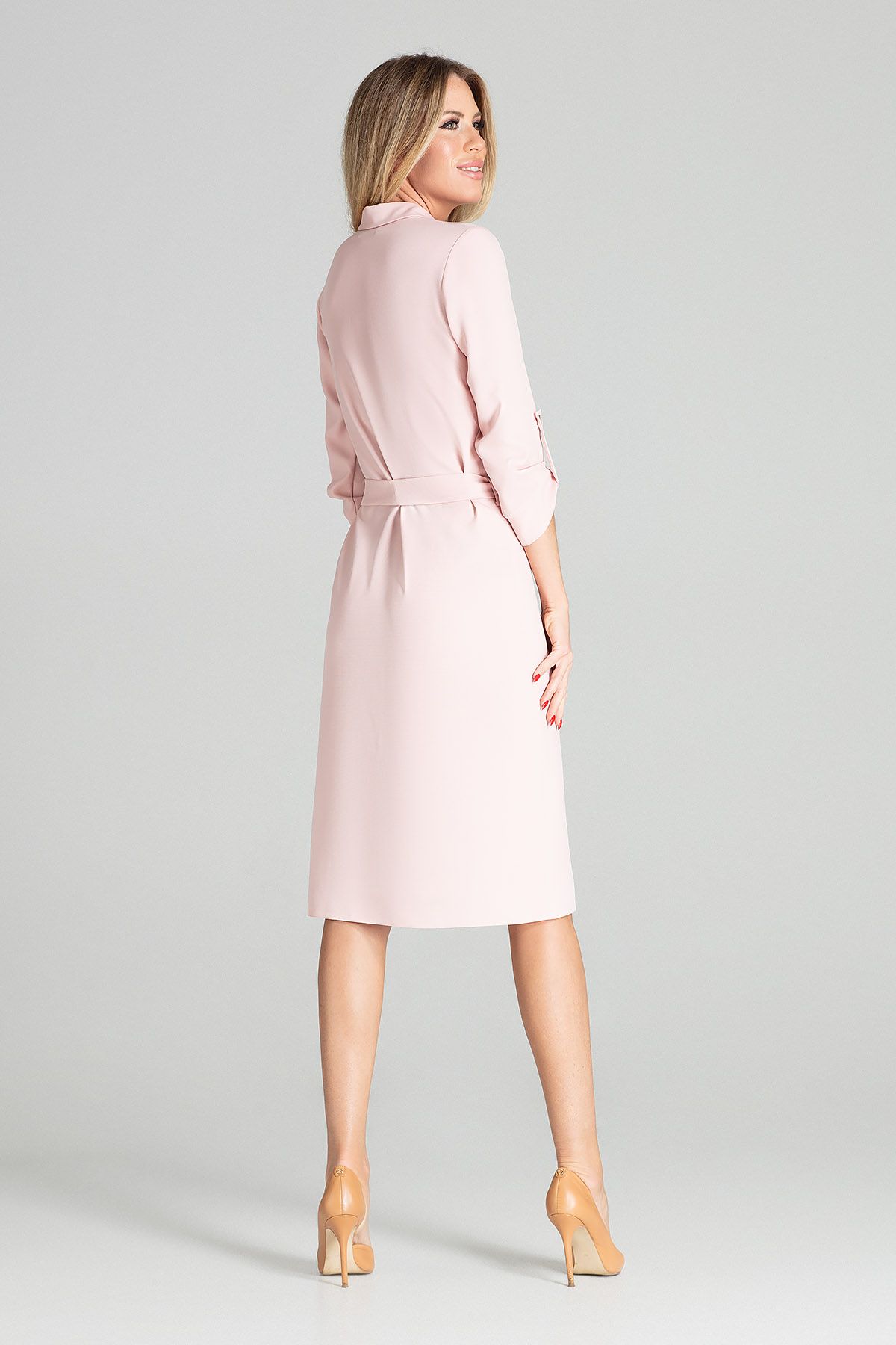 pink shirt dress womens