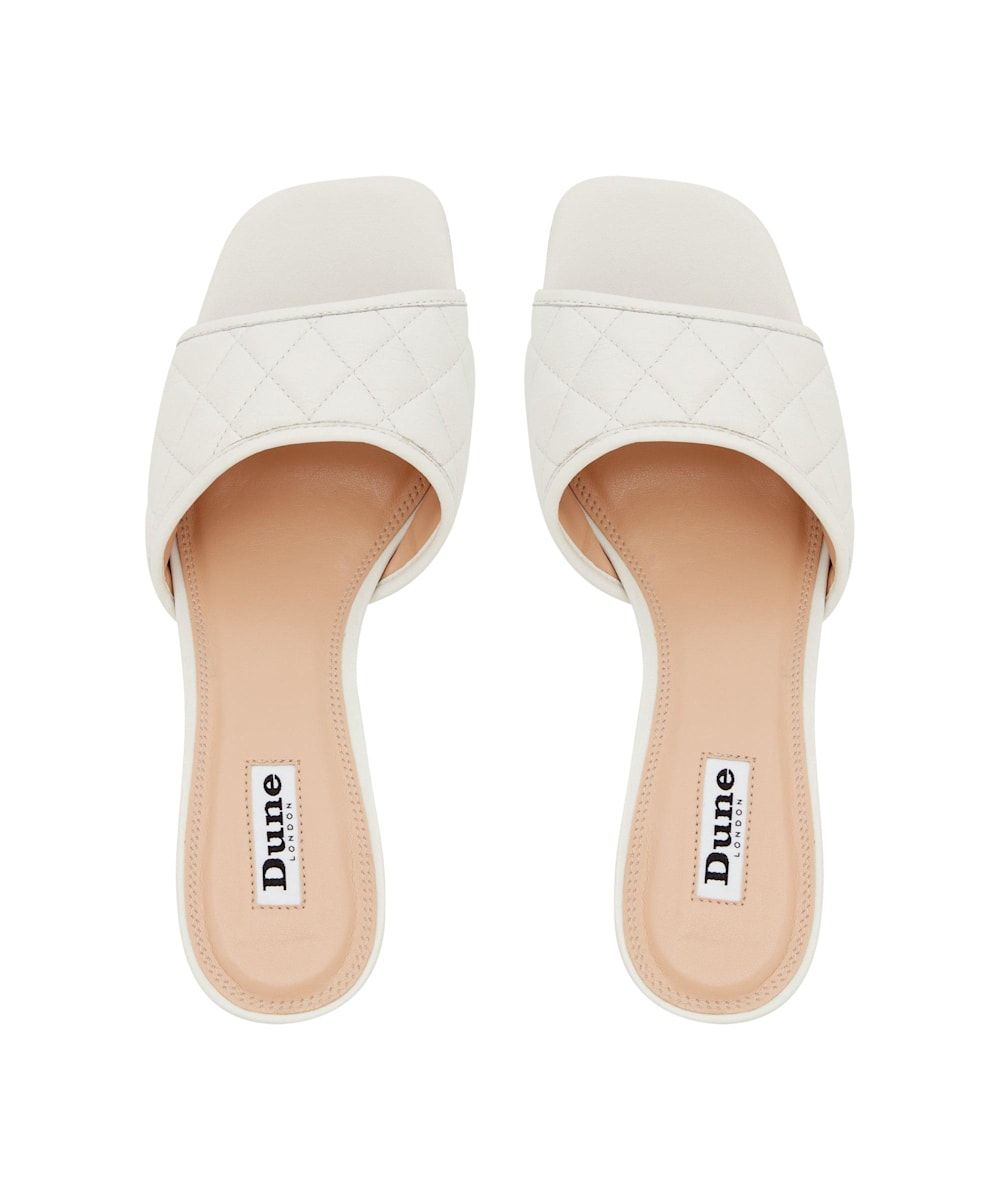 dune quilted mules
