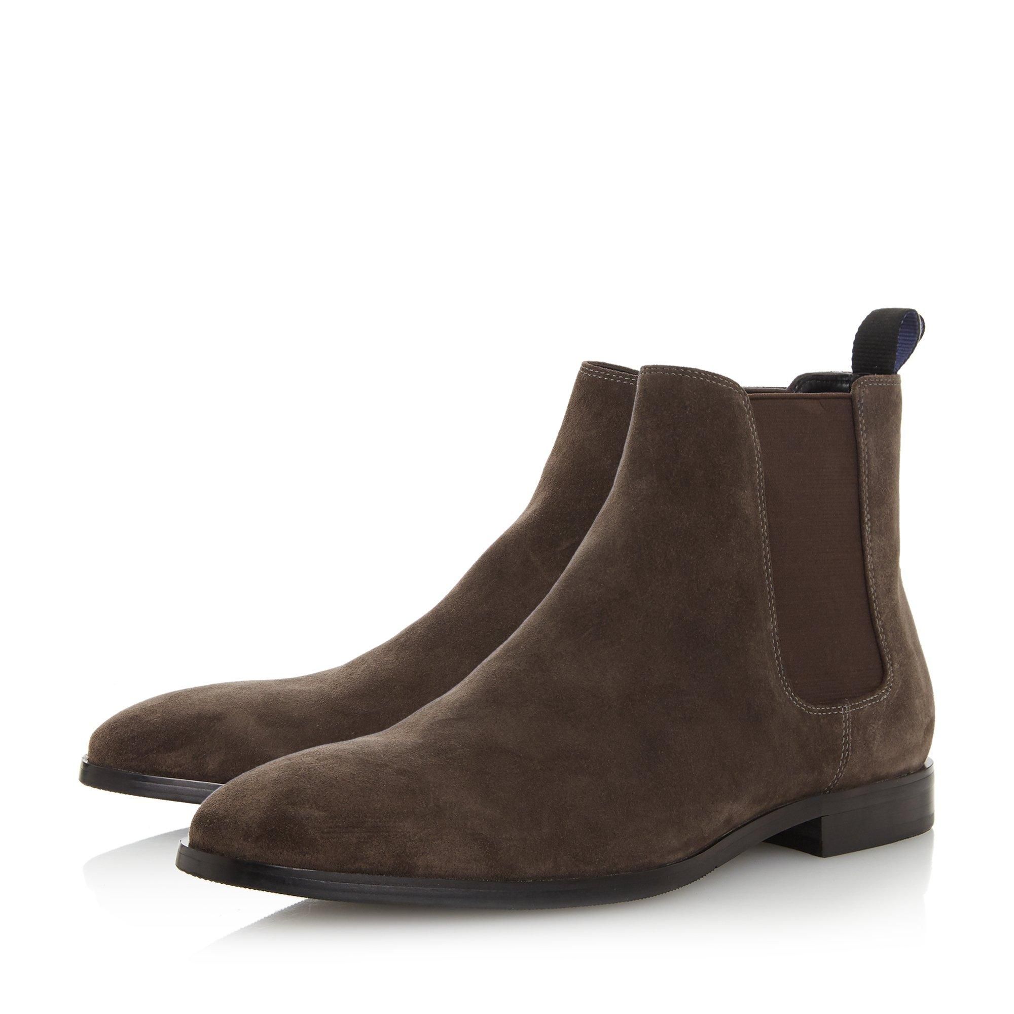 dune mandel chelsea boot