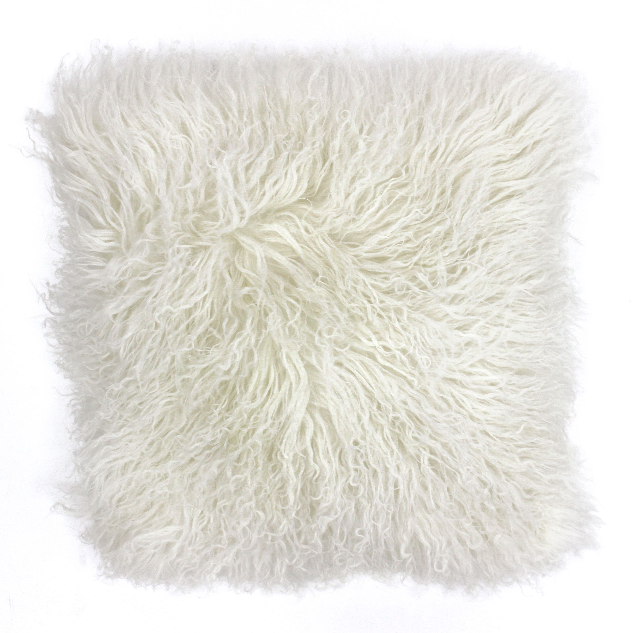 Irresistibly gorgeous the Mongolian cushion cover is an absolute dream to own. Washed fur in subtle colours is a trending fabric and can be found in the homes of some of the most influential people. Made from 100% natural sheepskin fur you'll be running your hands through its softness for years to come. The face of this cushion has a deep pile, fur front in a range of soft pastel colours while the reverse is made of soft faux suede in colour-coordinated tones. Complete with knife edging and a zip closure, concealed with a strip of fabric, this cushion is unbelievably cosy and will work perfectly on sofas and beds. Versatile and adaptable this cushion cover can be worked into a range of interiors such as a minimalist bedroom display or to add a soft touch to a leather sofa. Please note fur texture ranges and may appear curlier or straighter to image. To ensure this cushion will last for years to come treat it carefully and dry clean only. Do not iron and lay flat to dry for the best results.