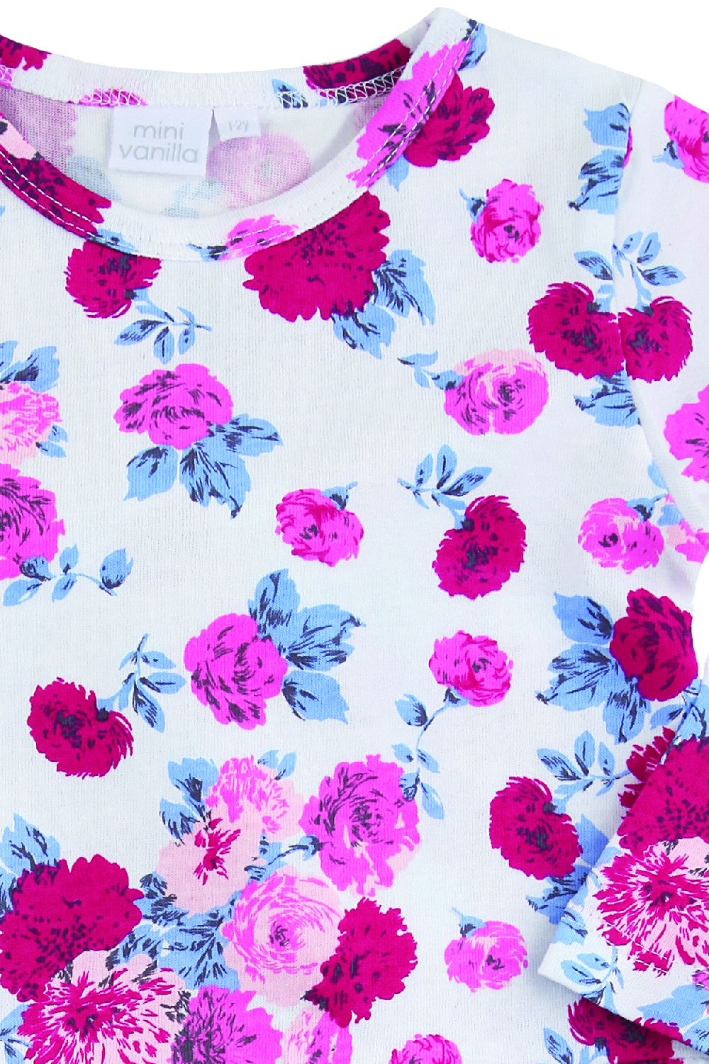 Girls' Peplum Rose Print Pyjamas